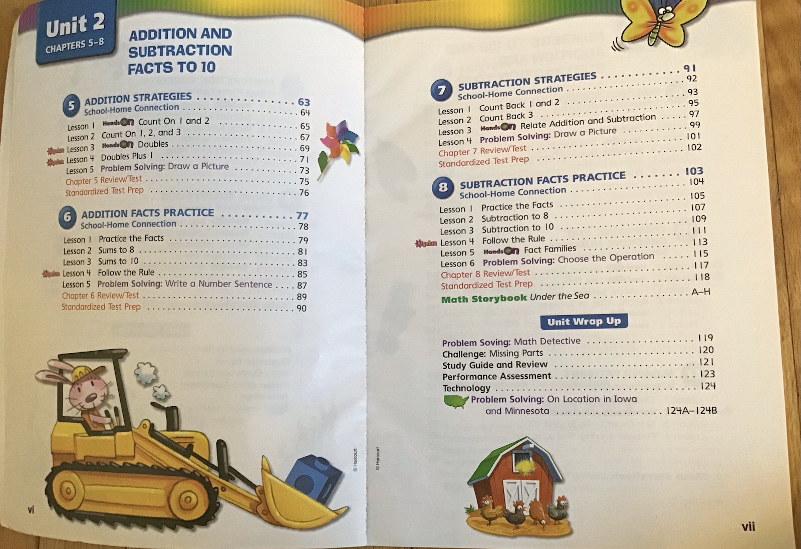 1st Grade 1 Math Student Homeschool Workbook 455 Pages Full Color Harcourt NEW