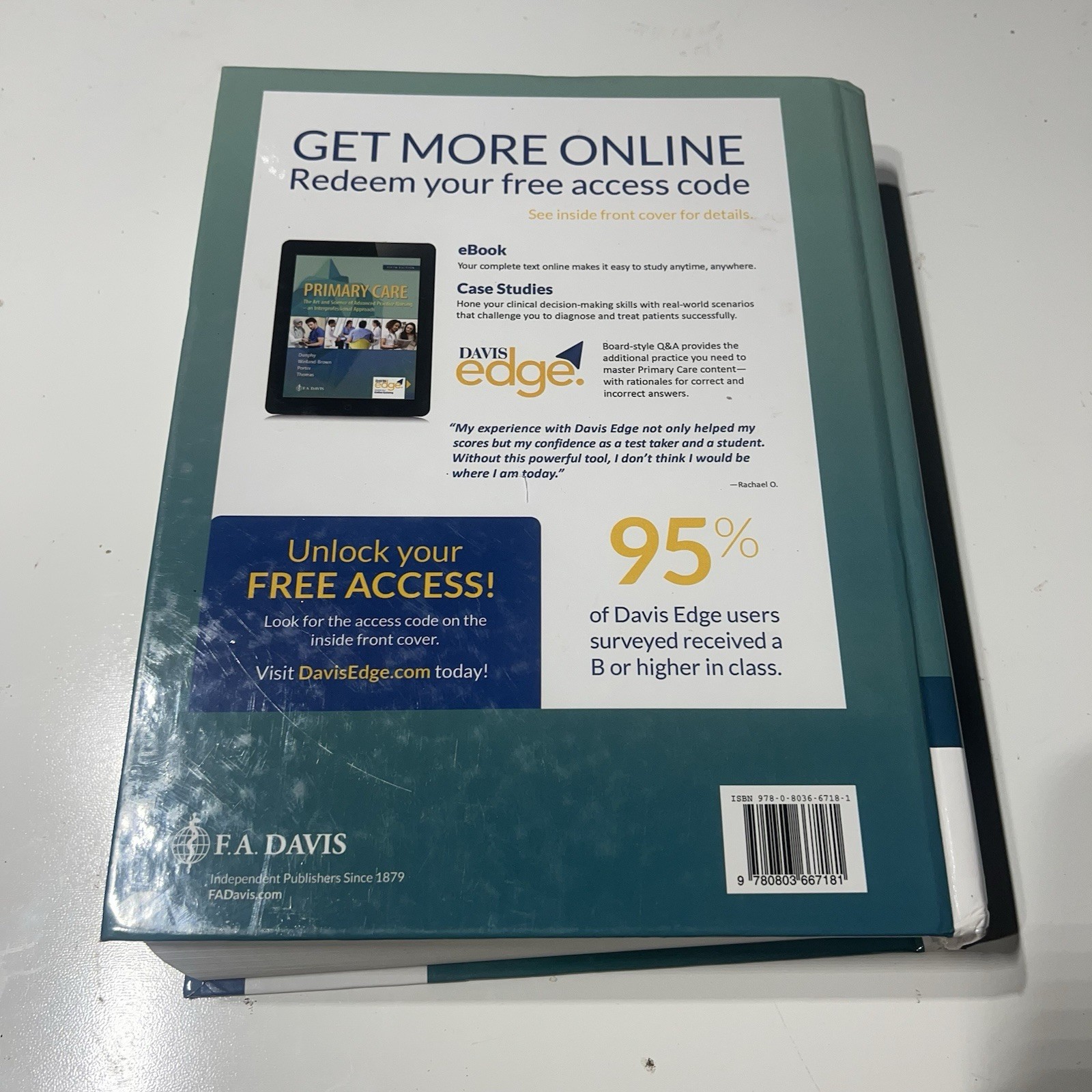 Primary Care: Art and Science of – Hardcover, by Lynne M. Dunphy – Very Good b