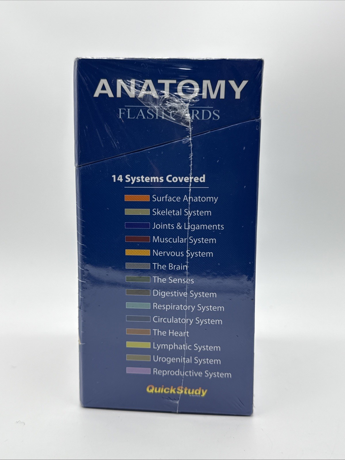 Anatomy Flash Cards 300 Cards 14 Systems Quick Study NEW SEALED