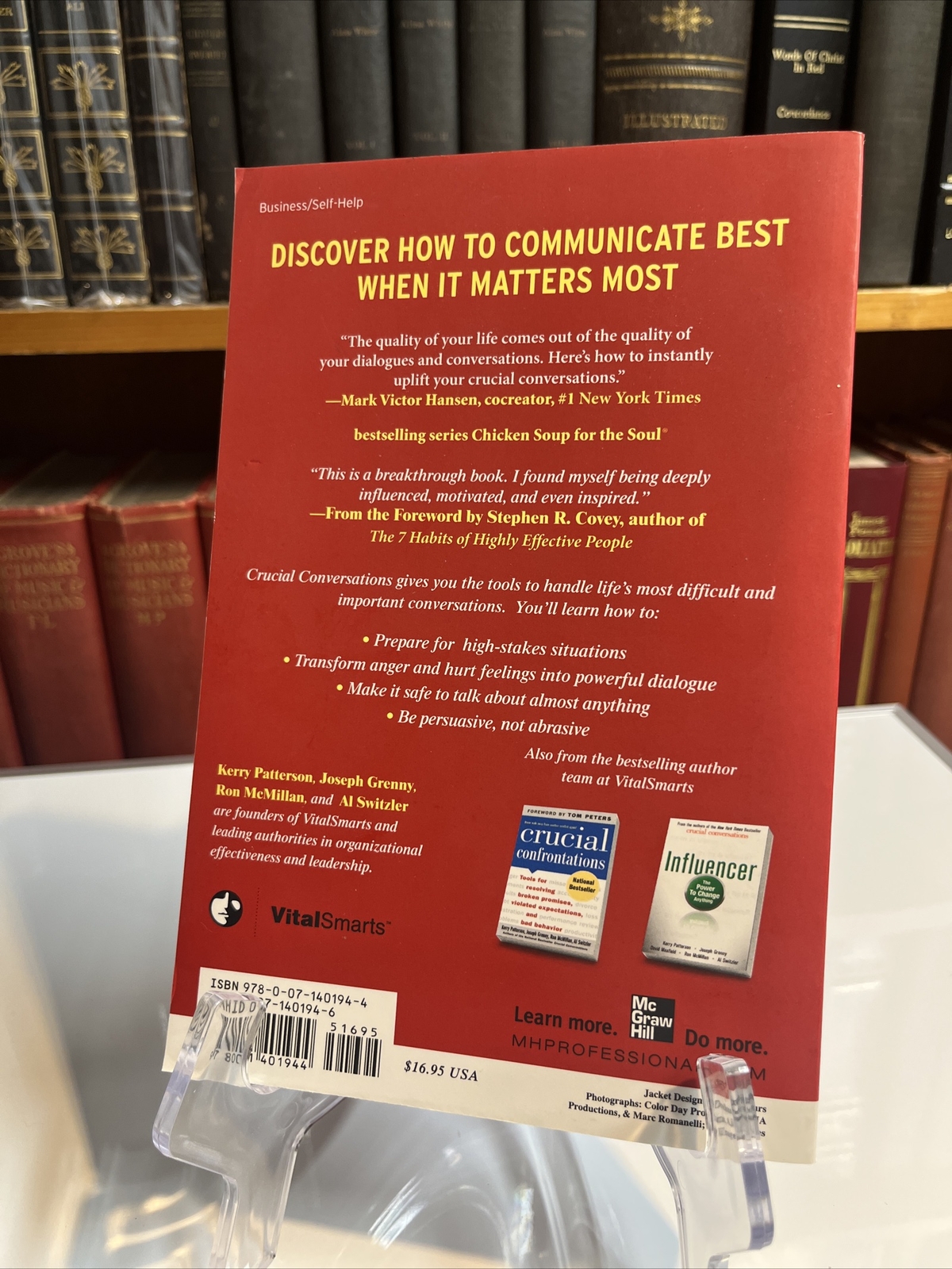 Crucial Conversations: Tools for Talking When Stakes Are High by Joseph Grenny,