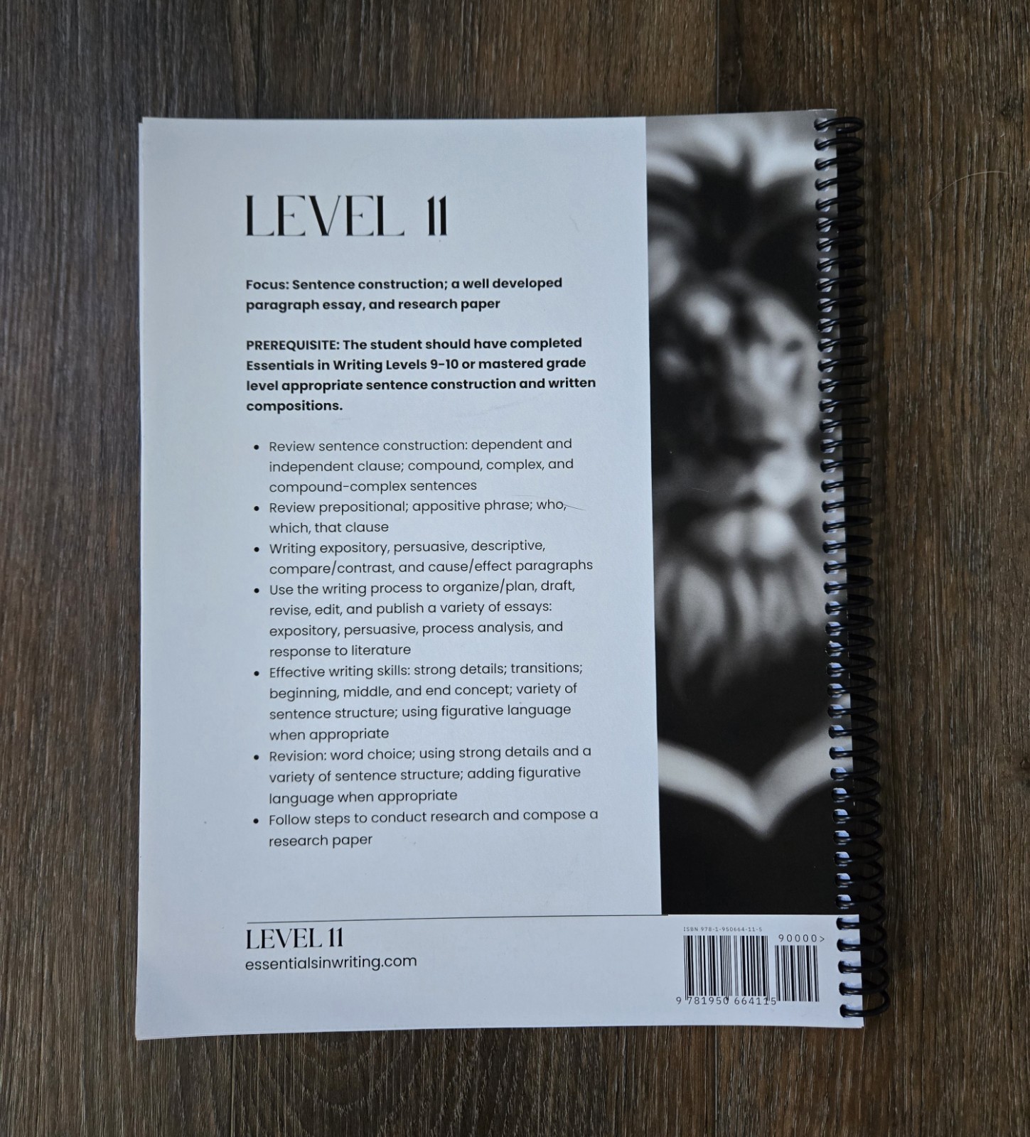 **Essentials In Writing Level 11 Student Book and DVD Lessons*High School EIW