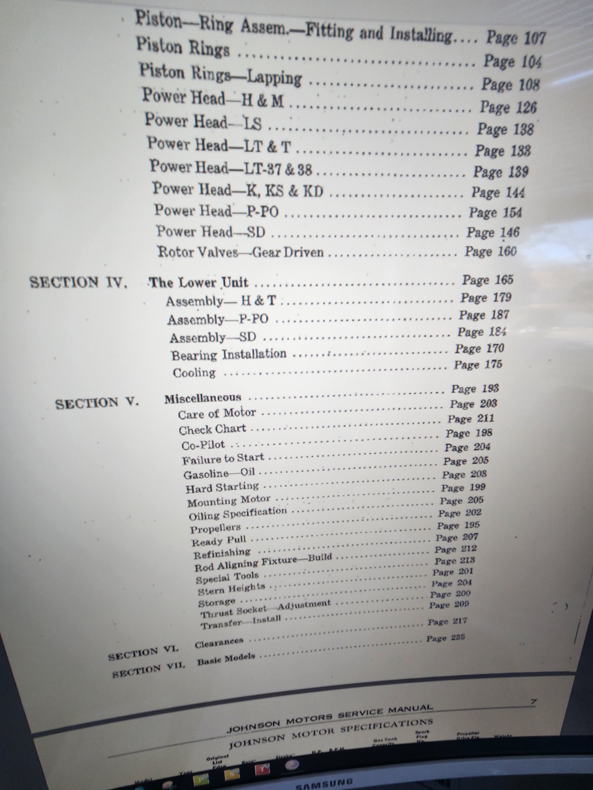 Johnson Service Manual. 1922 /1955 Model Outboards PDF on Usb Stick