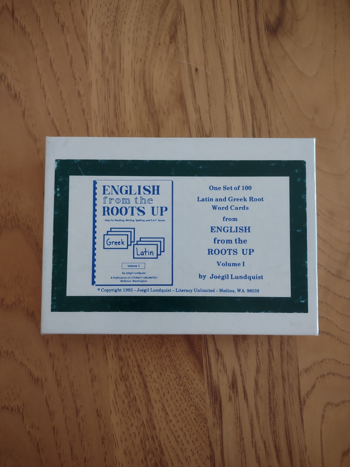 English From The Roots Up Volume 1 Latin Greek Root Word Cards Homeschool