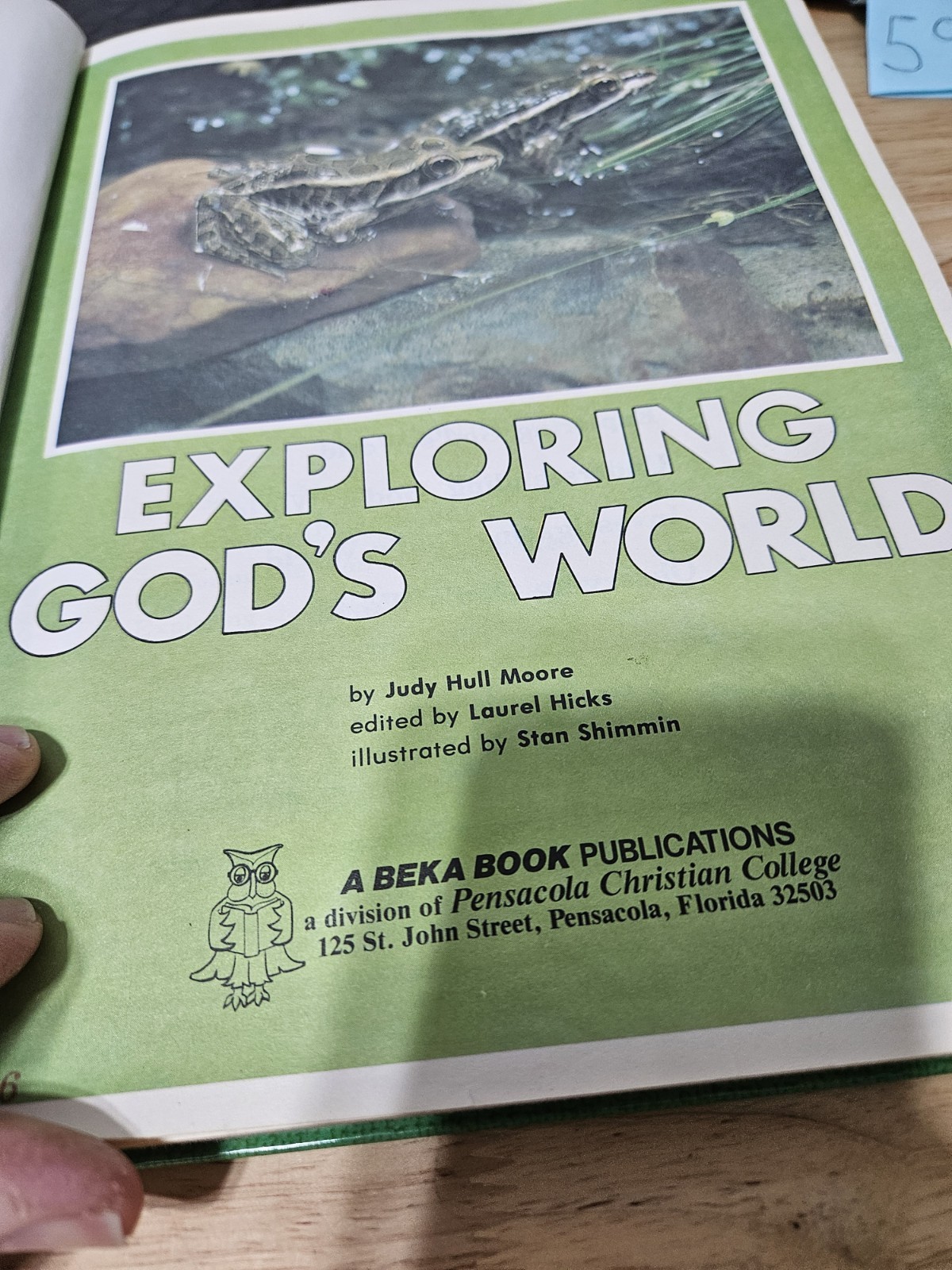 1976 Exploring God’s World 3- A Beka Book Science Series-By Judy Hull Moore