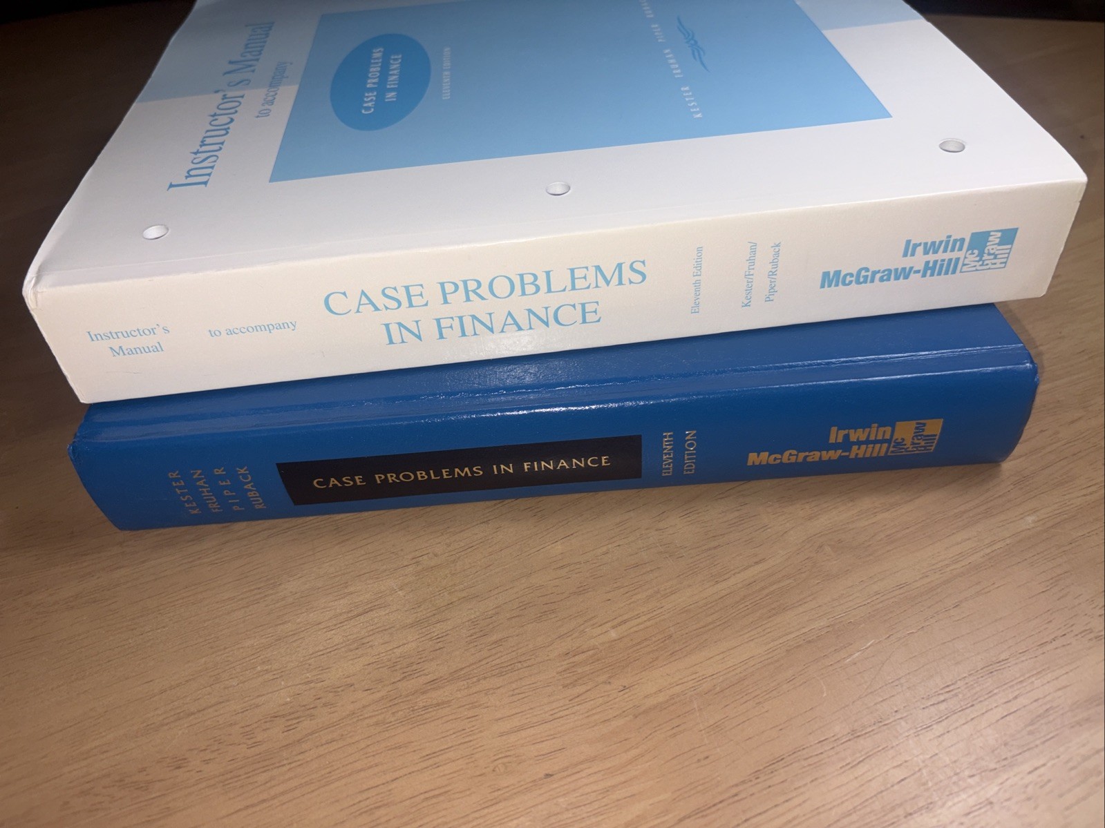 Instructor’s Manual: Case Problems in Finance 11th Edition + Textbook NF