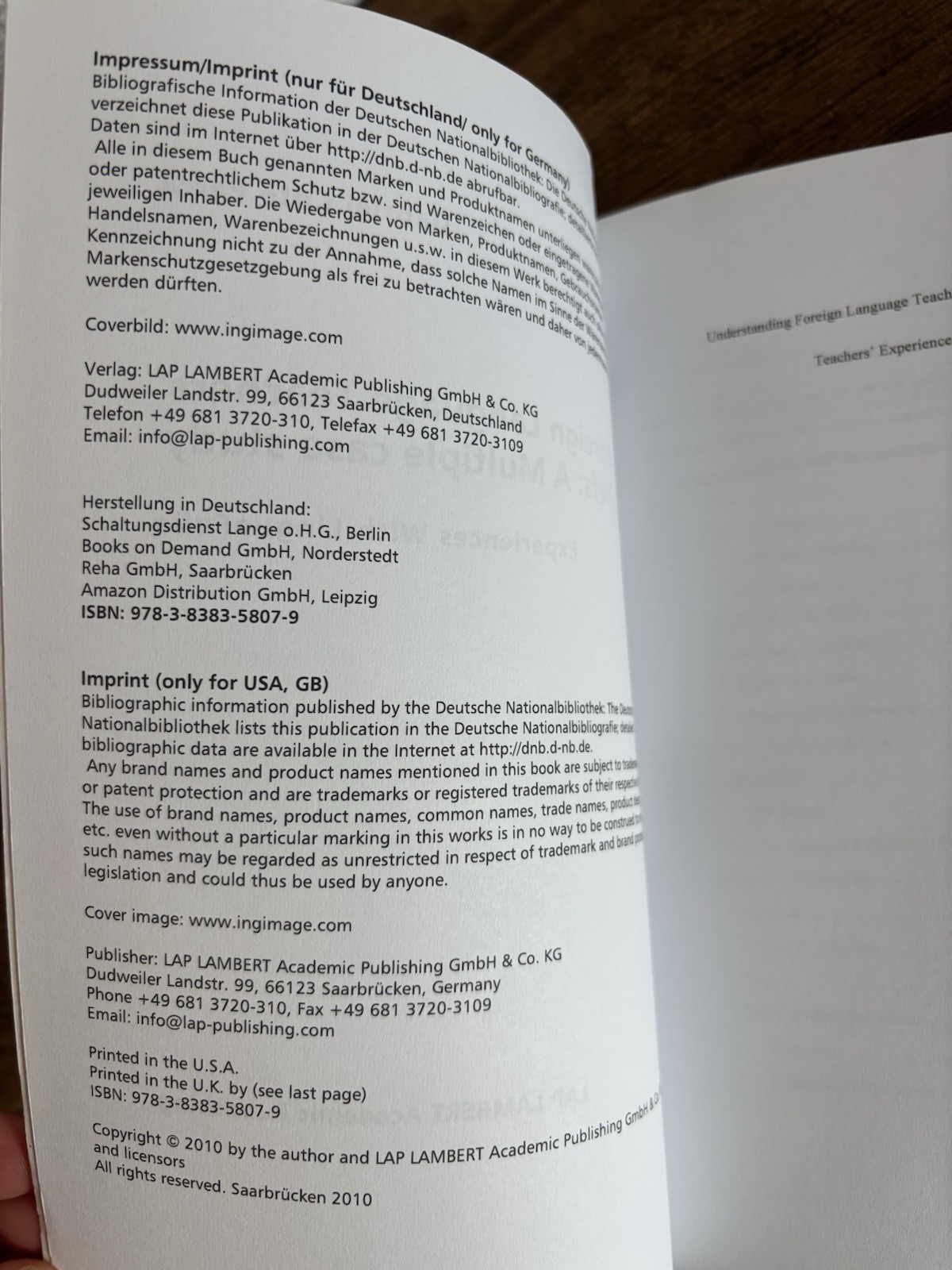 Foreign Language Teachers’ Beliefs : A Multiple case Study