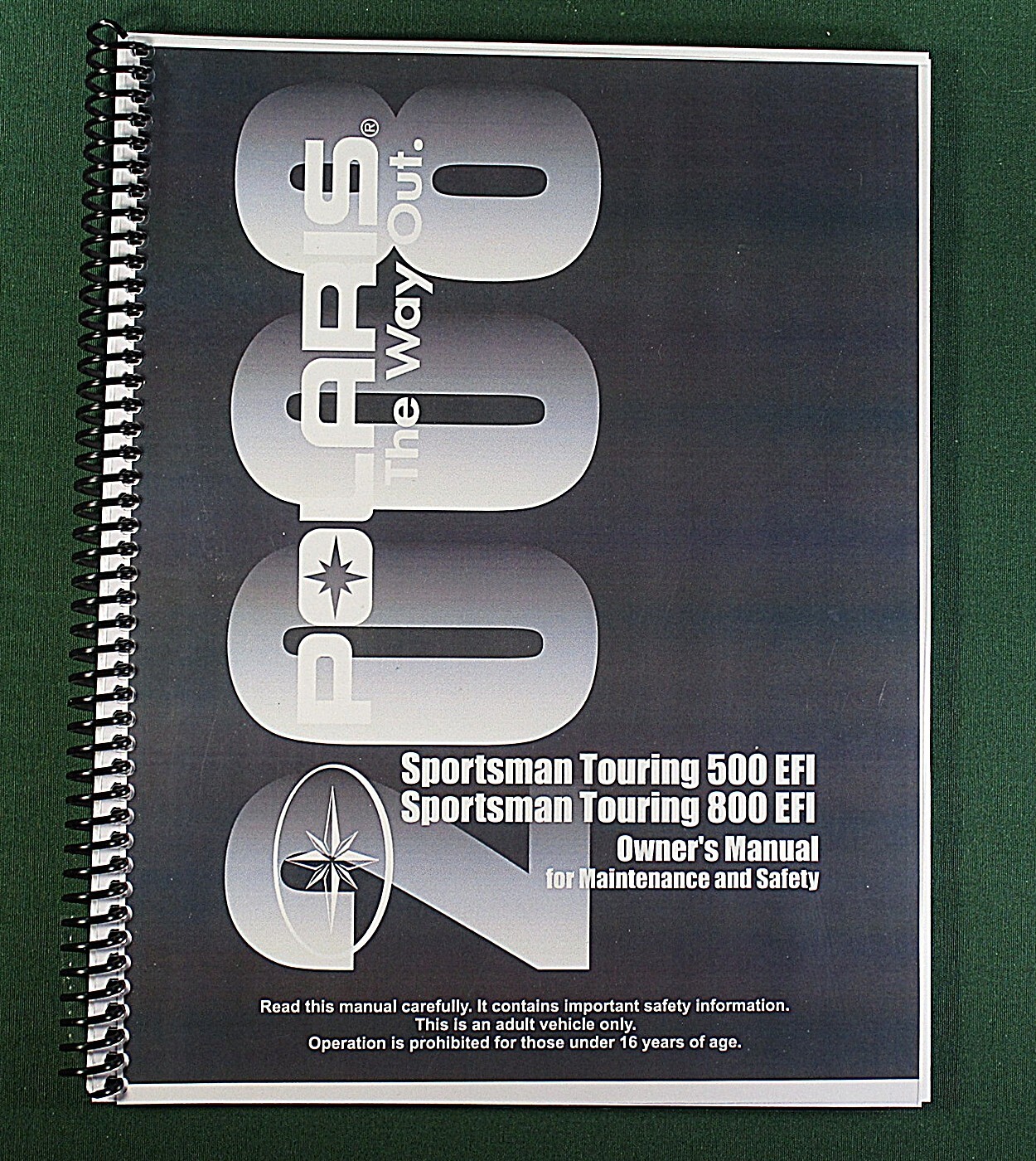 2008 Polaris Sportsman Touring 800 EFI Owner’s Manual: 155 Pages & Clear Covers!