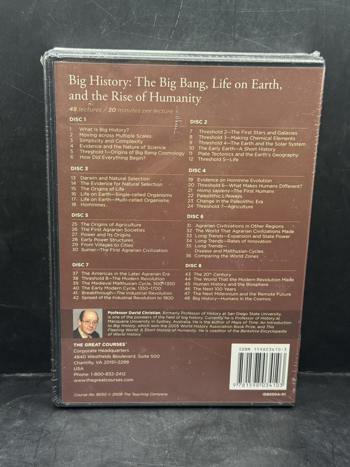 The Great Course Big History: The Big Bang, Life on Earth, & the Rise of Humanit