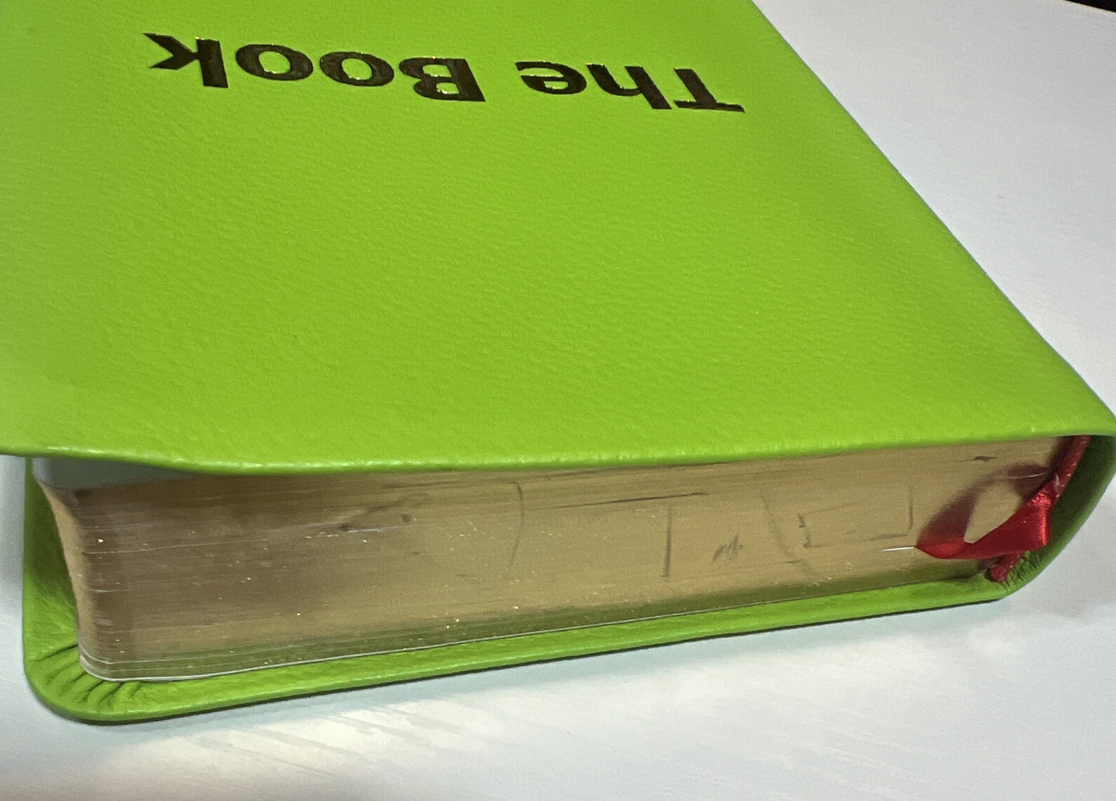 The Book ‎Translation Of The Holy Bible. Green Leather Bound HTF!