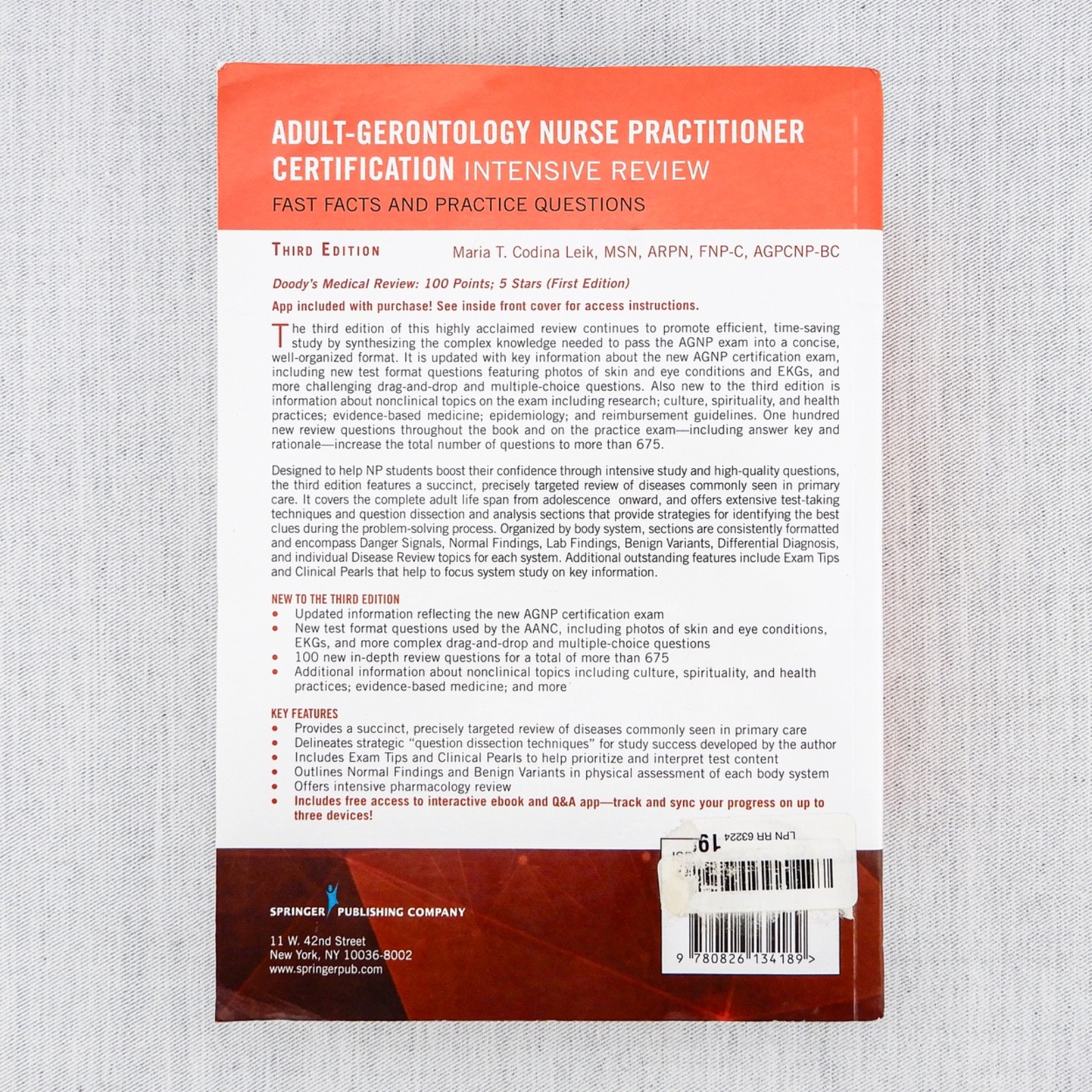 Adult-Gerontology Nurse Practitioner Certification Intensive Review by Leik 3rdE
