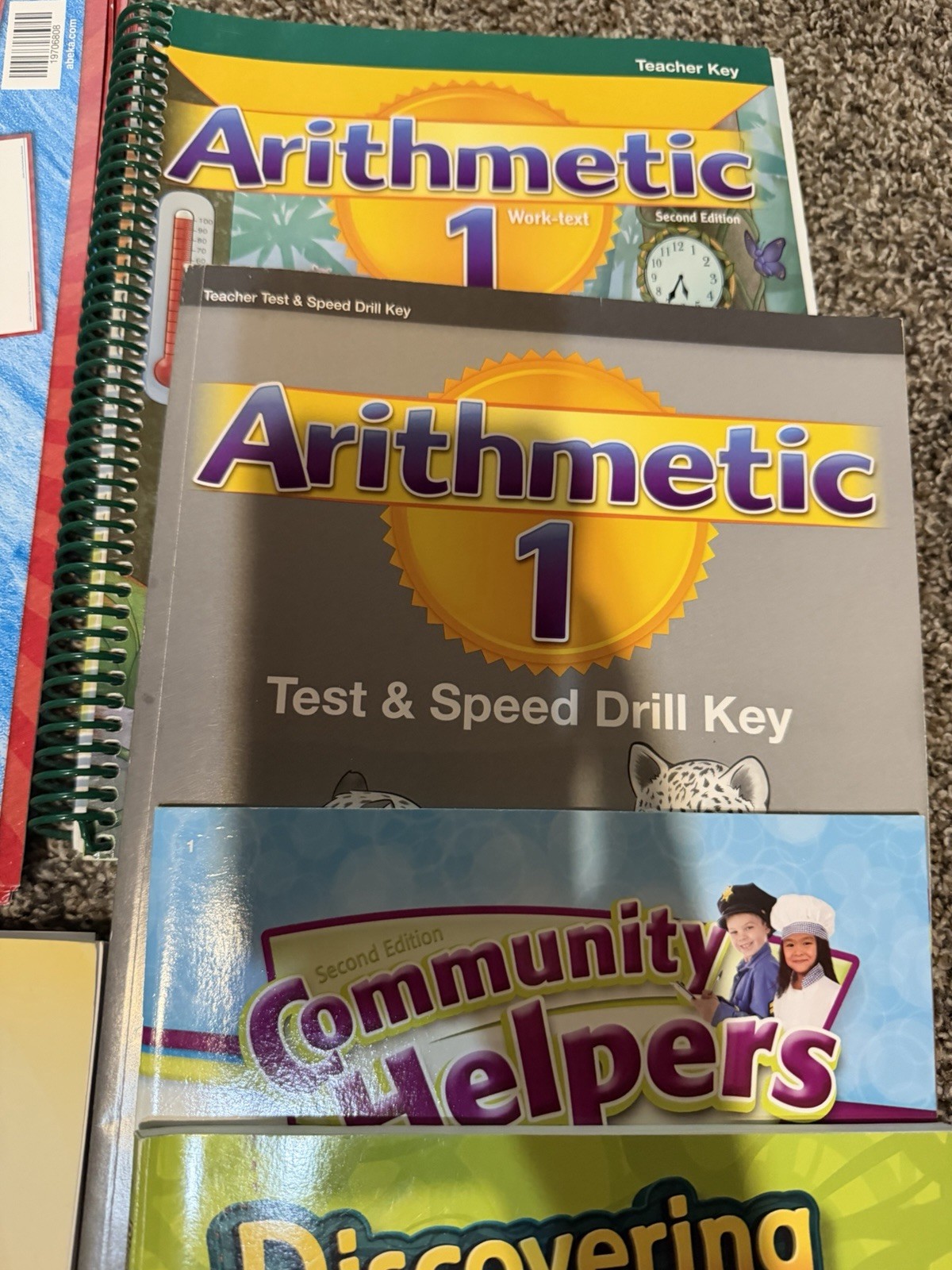Abeka Grade 1 Homeschool Curriculum Lot: Math, Reading/Phonics + Keys