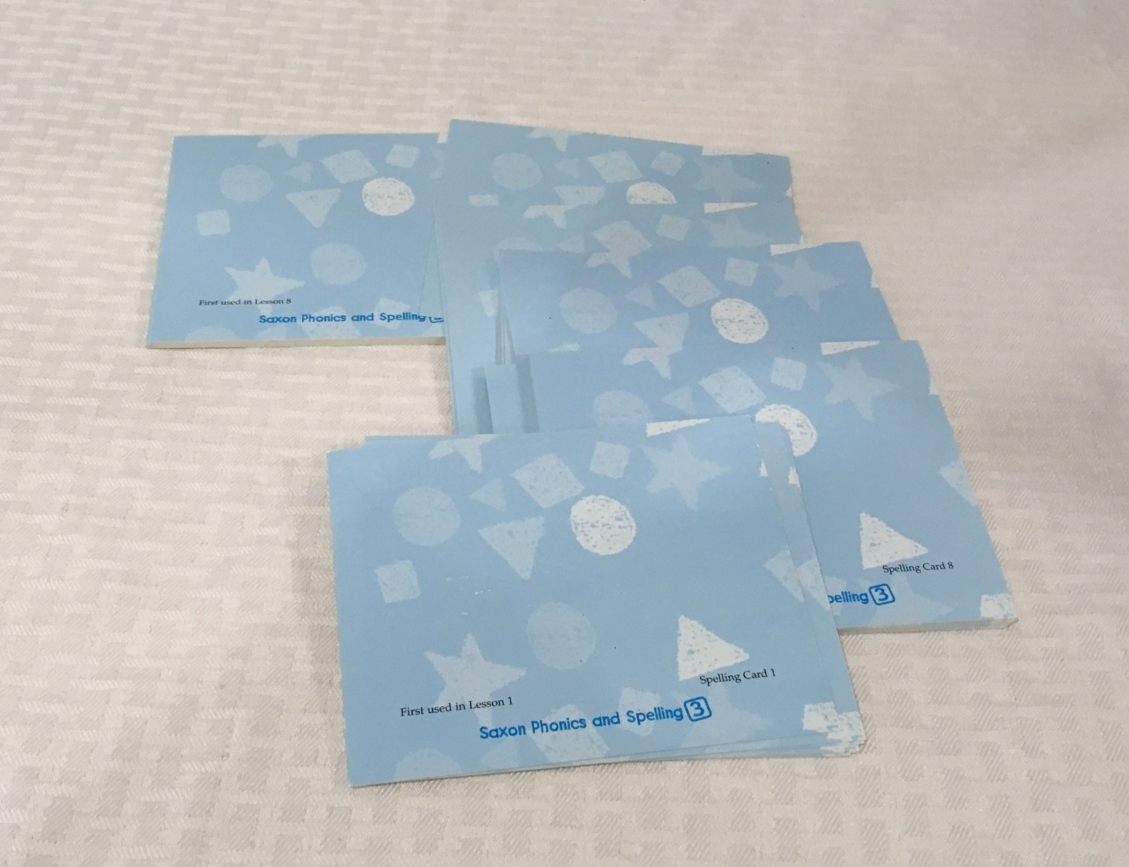 SAXON PHONICS & SPELLING / SPELLING DECK / 46 CARDS / 3RD GRADE