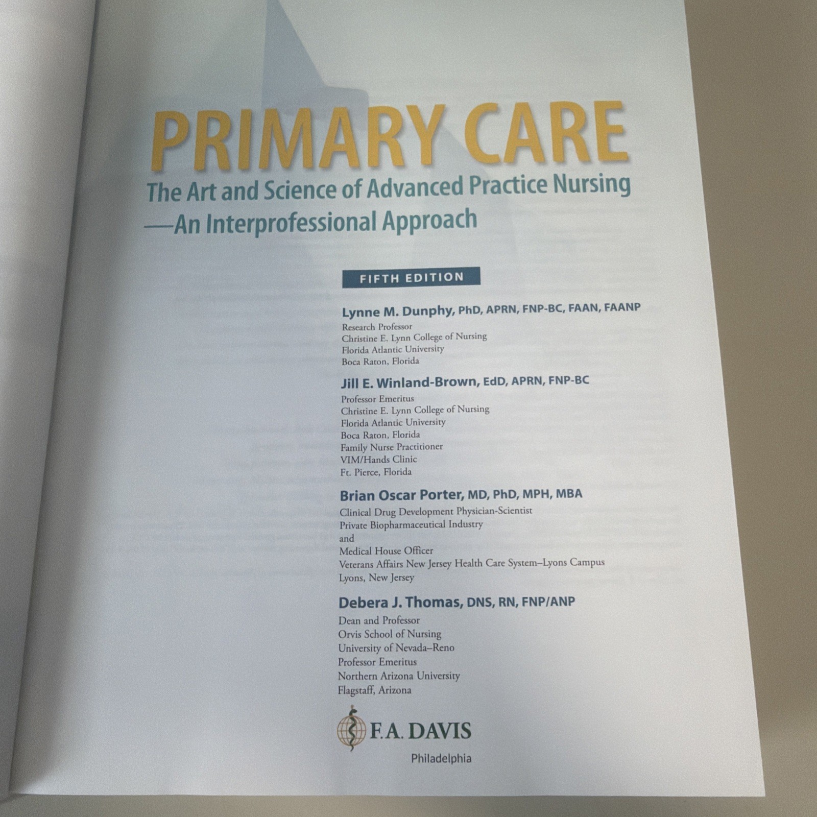 Primary Care : Art and Science of Advanced Practice Nursing Fifth Edition