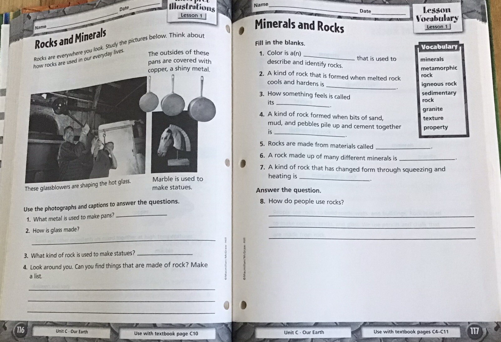 3rd Grade 3 Science Teachers Editions Test Workbook McGraw Homeschool Bundle Set