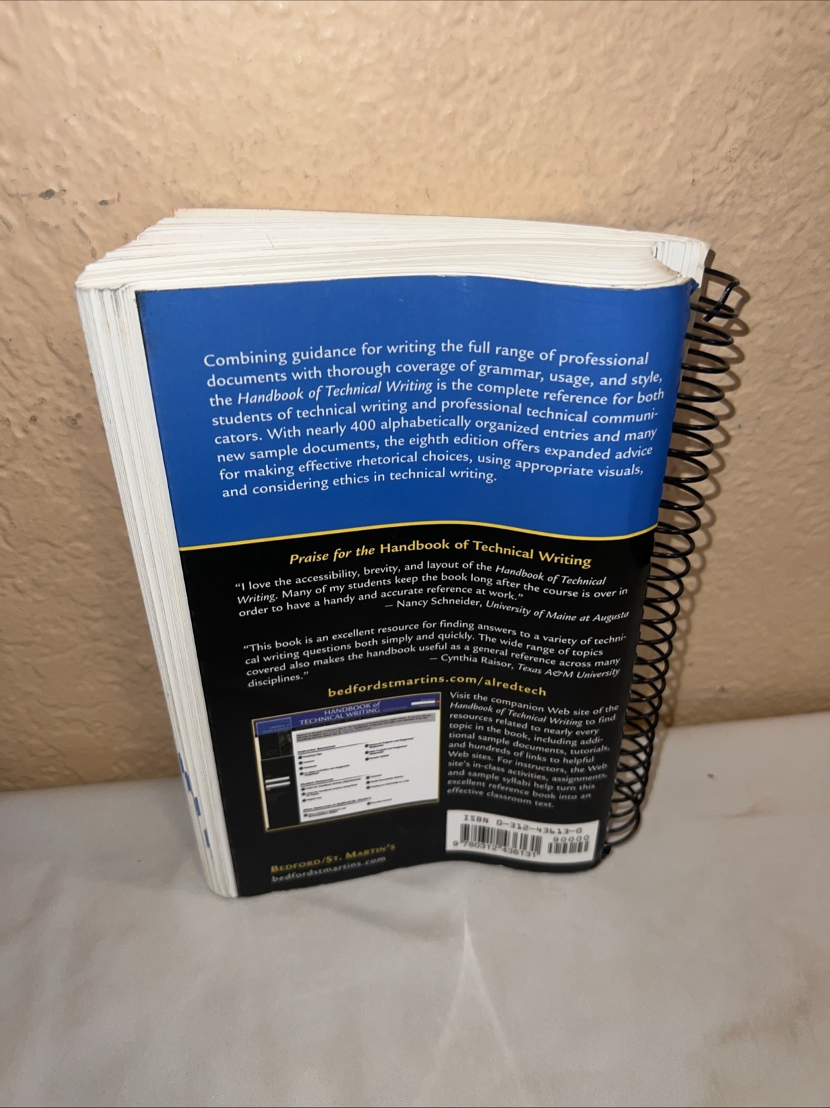 HANDBOOK OF TECHNICAL WRITING By Alred, Brusaw & Oliu – 8th Edition 2006 GREAT