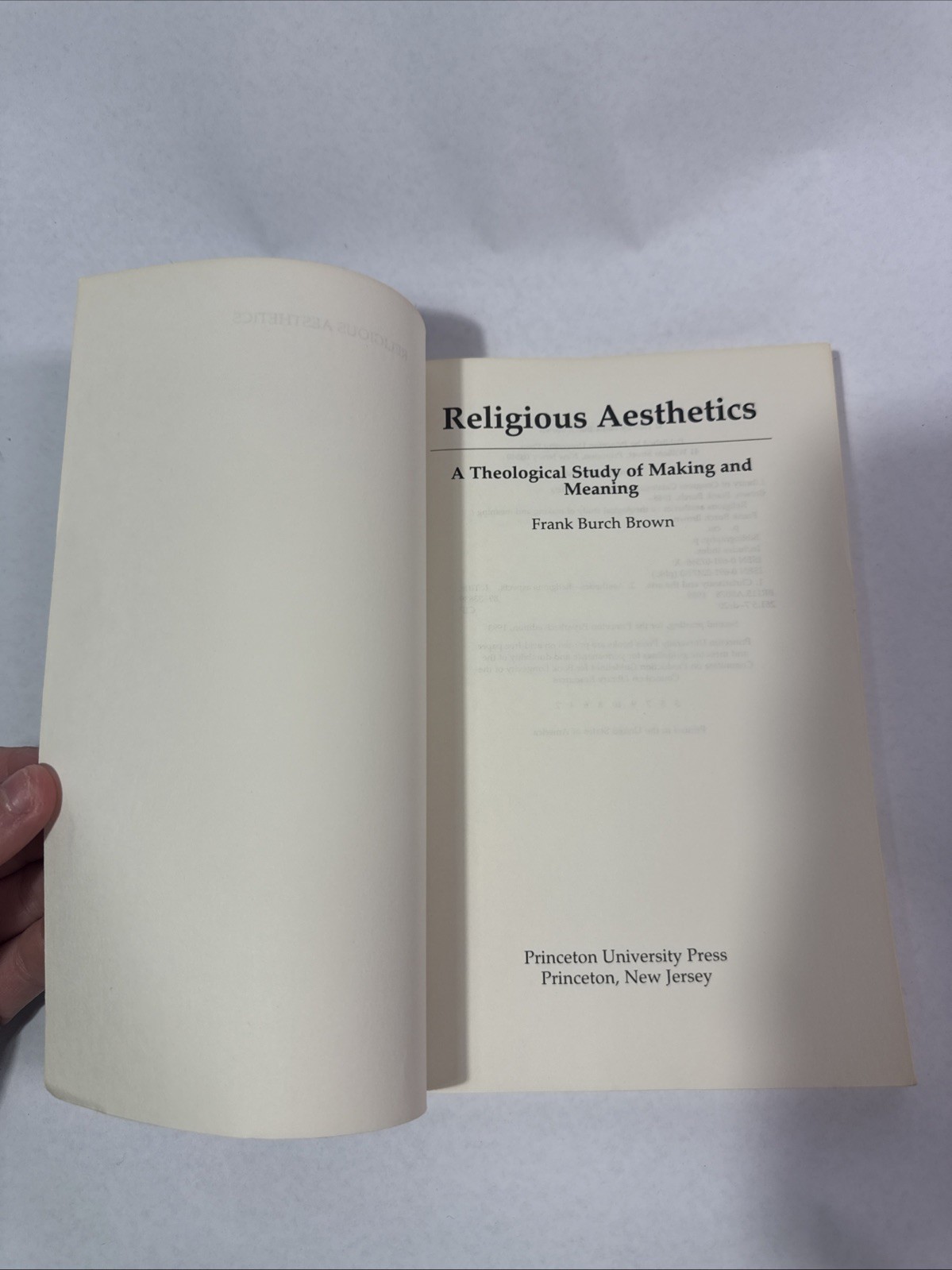 Religious Aesthetics: A Theological Study of Making and Meaning