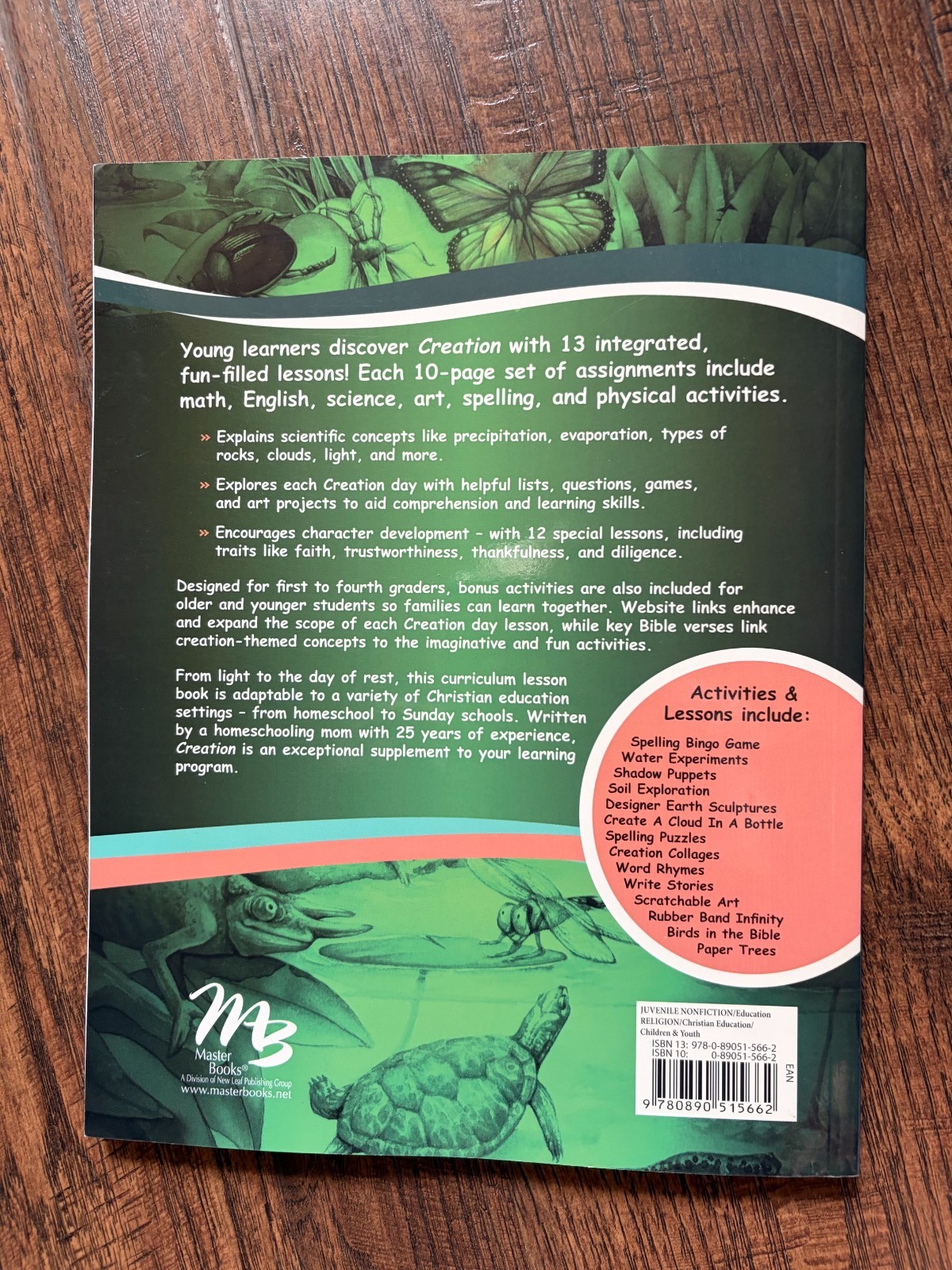 Creation Homeschool Curriculum by MasterBooks Gr 1-4; 6 in 1 lessons