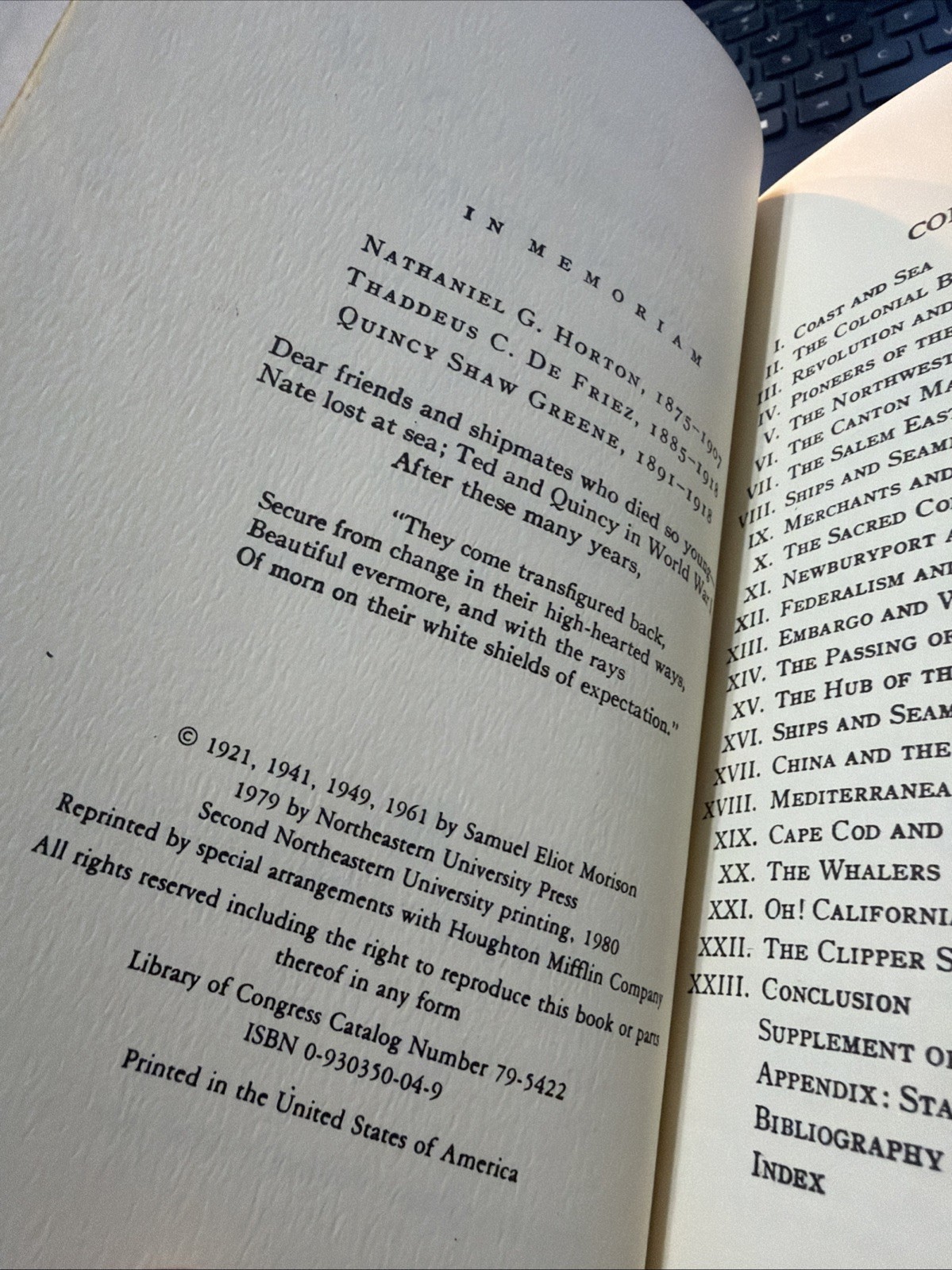 The Maritime History of Massachusetts, 1783-1860 by Morison, Samuel Eliot