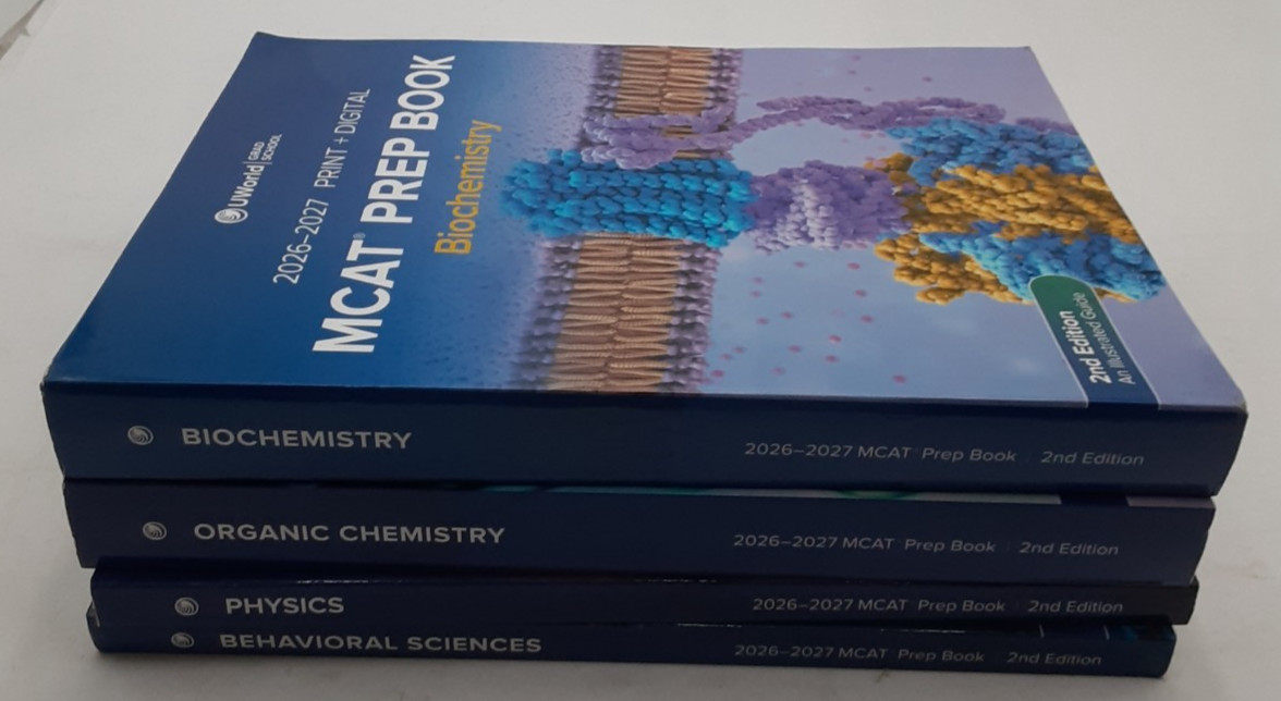 2026-2027 MCAT Prep Books 2nd Ed Bio & Organic Chem, Physics, Behavior Sciences