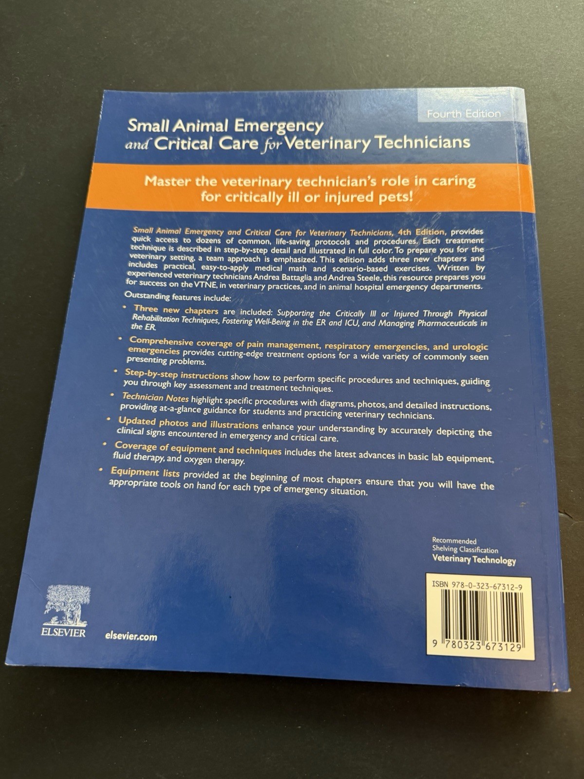 Small Animal Emergency and Critical Care for Veterinary Technicians by Andrea M.