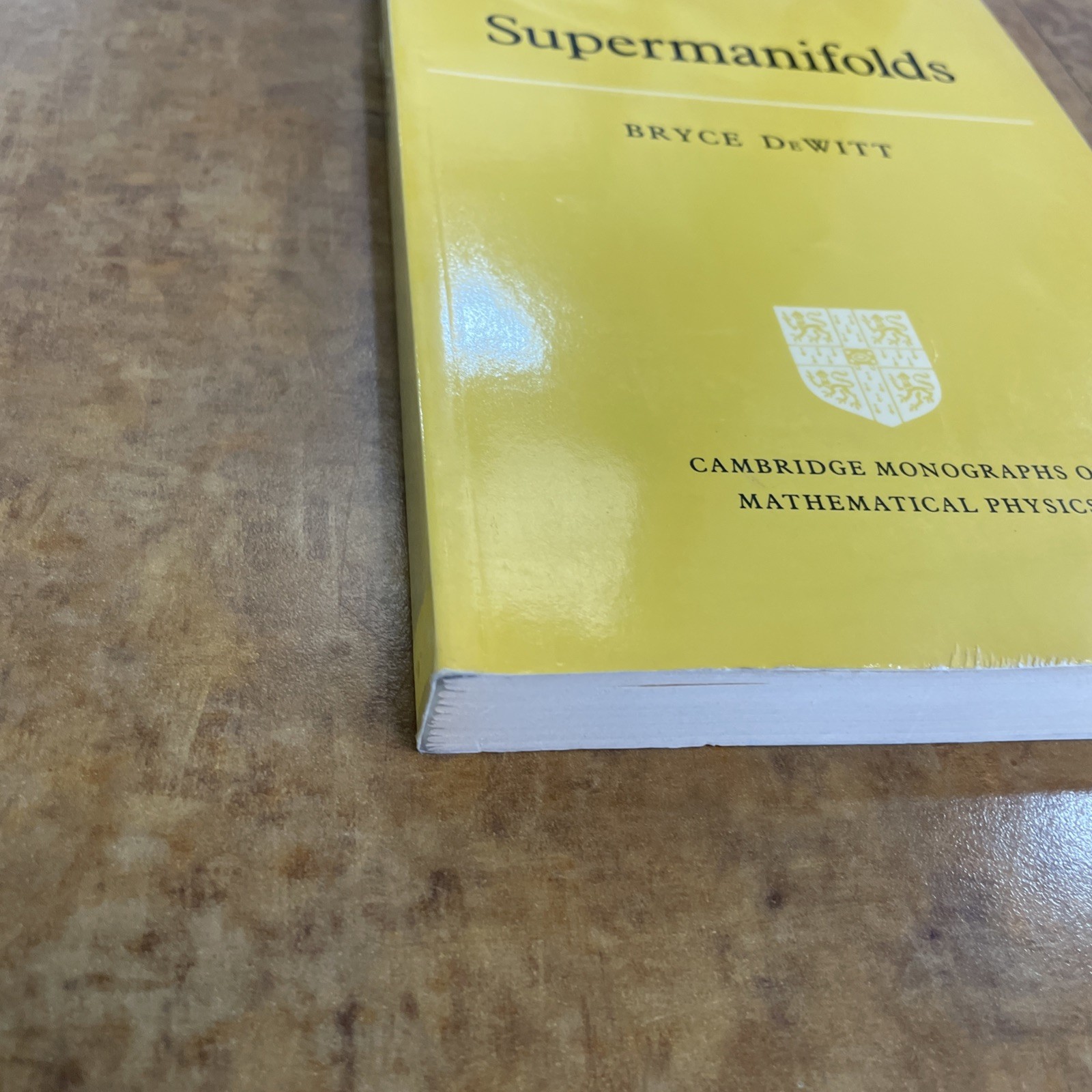 Supermanifolds by Bryce S. Dewitt (1987, Trade Paperback)