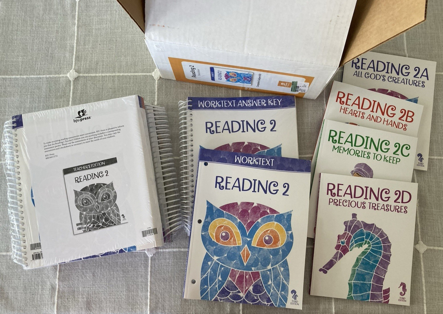 NEW BJU Press 2nd grade READING 2 COMPLETE SUBJECT KIT 3rd ed Bob Jones