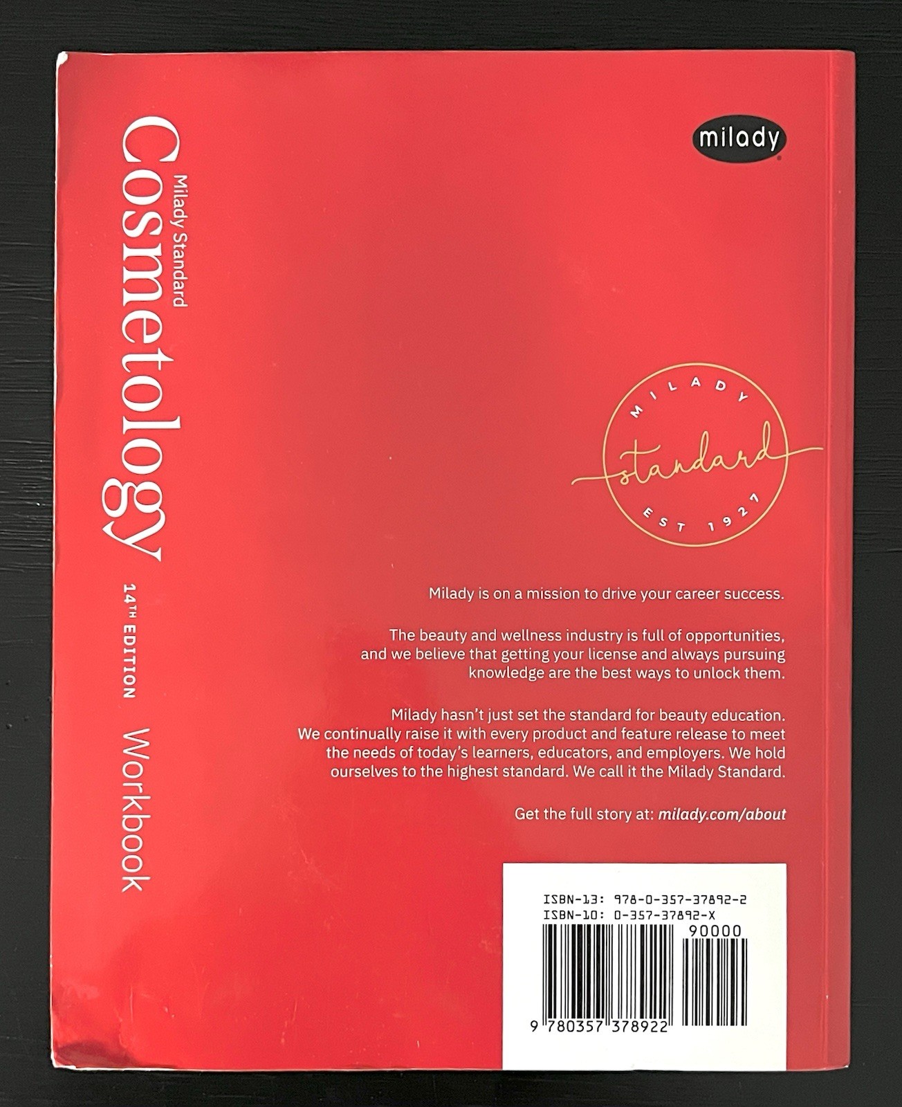 Unused Milady Standard Cosmetology Workbook 14th Ed. Clean Unmarked Pages