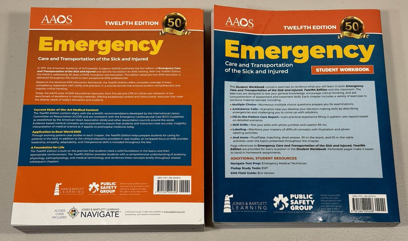 Emergency Care & Transportation Sick & Injured ISBN 9781284204308 9781284292428