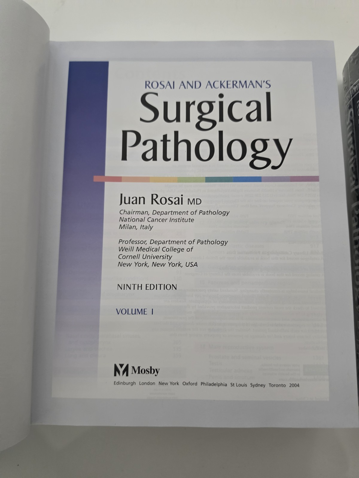 Rosai and Ackerman’s Surgical Pathology (2 Vol Set) 9th Ed HC 2004 VG- cond.