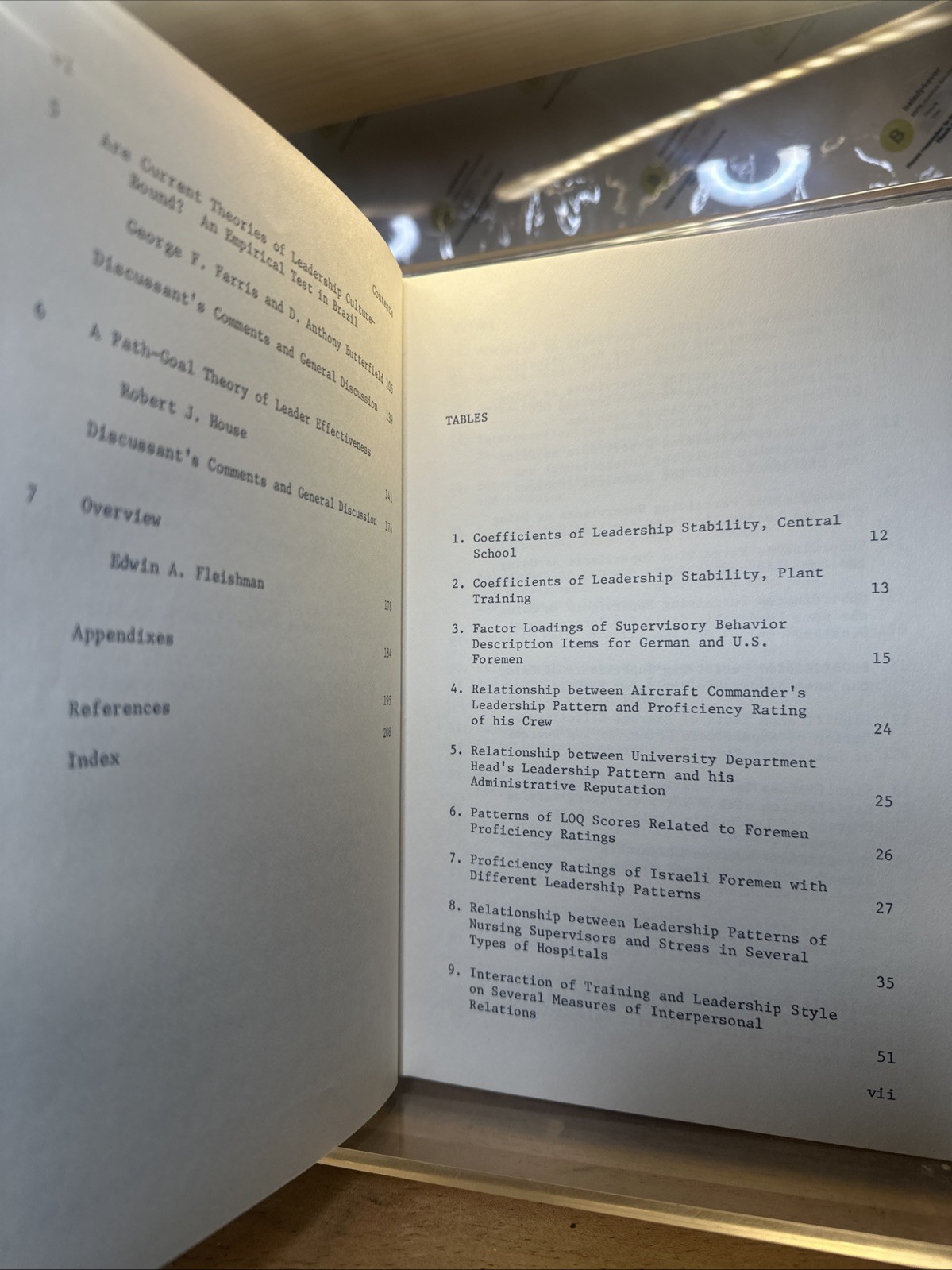 Current Developments in the Study of Leadership by authors Fleishman and Hunt