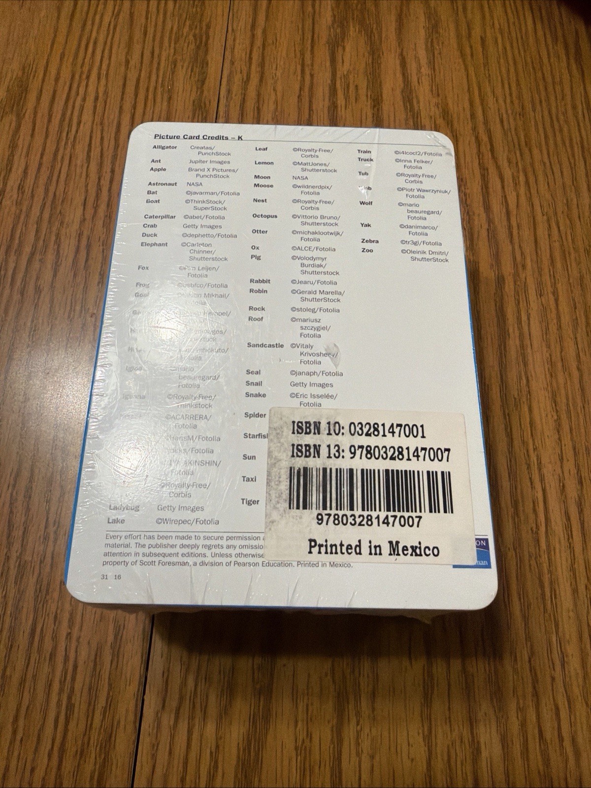 Reading 2007 Pre-K Picture Cards by Scott Foresman (2006, Cards,Flash Cards)