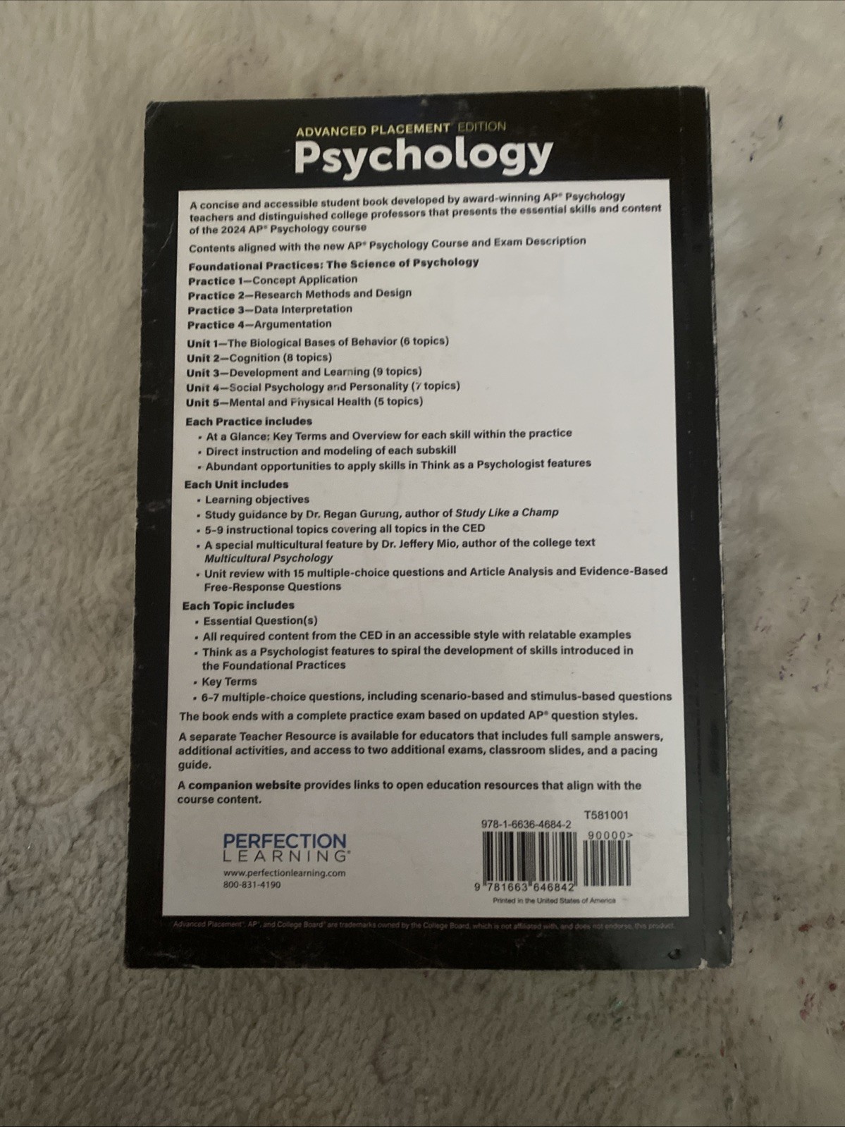Advanced Placement Psychology, 3rd Edition (AMSCO PUBLICATION)