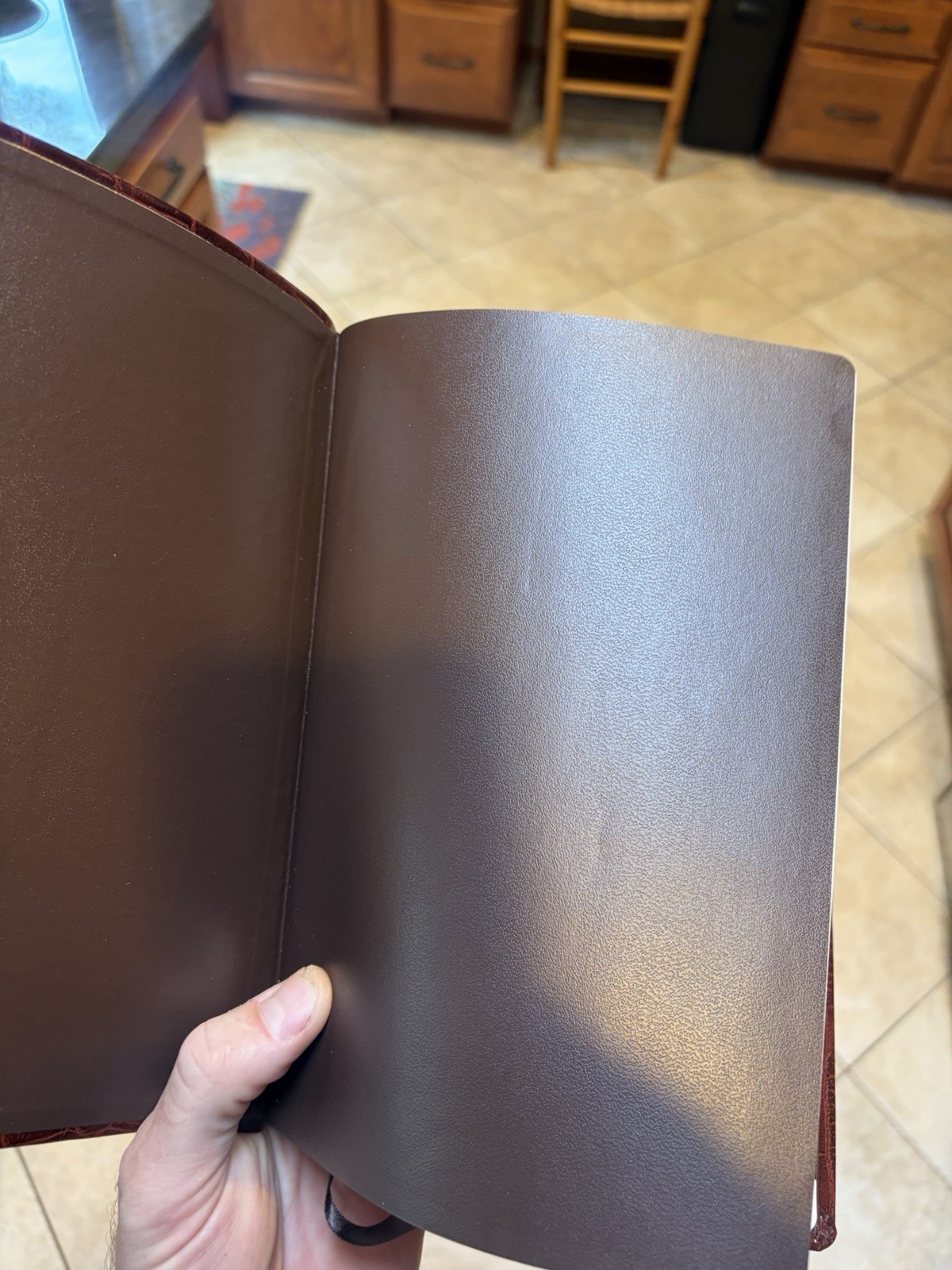 KJV Sword Bible, Large Print Alligator Bonded Leather, Thumb Index *READ*