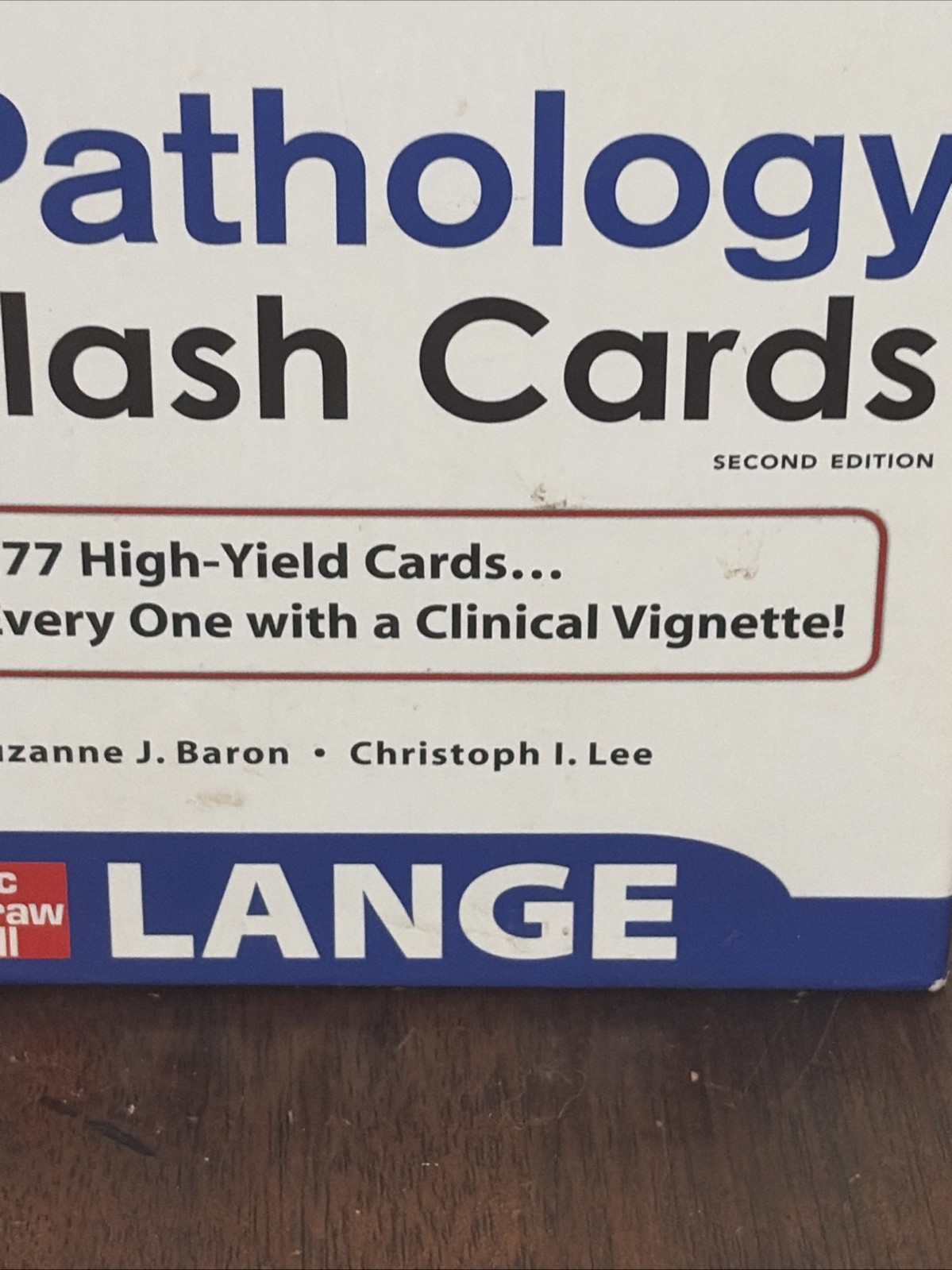 Lange Pathology Flash Cards, Third Edition (LANGE FlashCards)