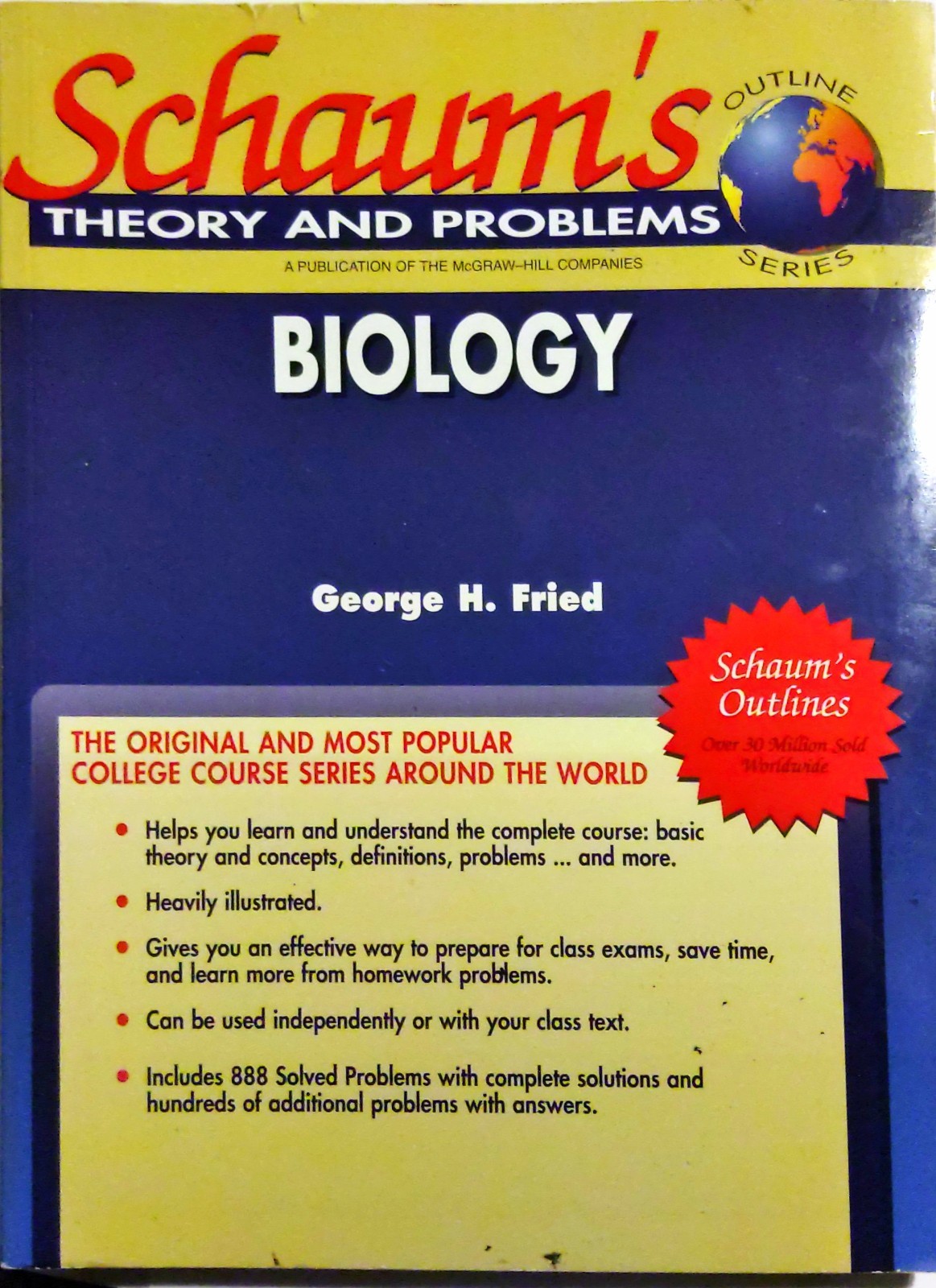 Schaum’s Outline of Biology Fifth Edition Fried George H.,Hademenos George J PB