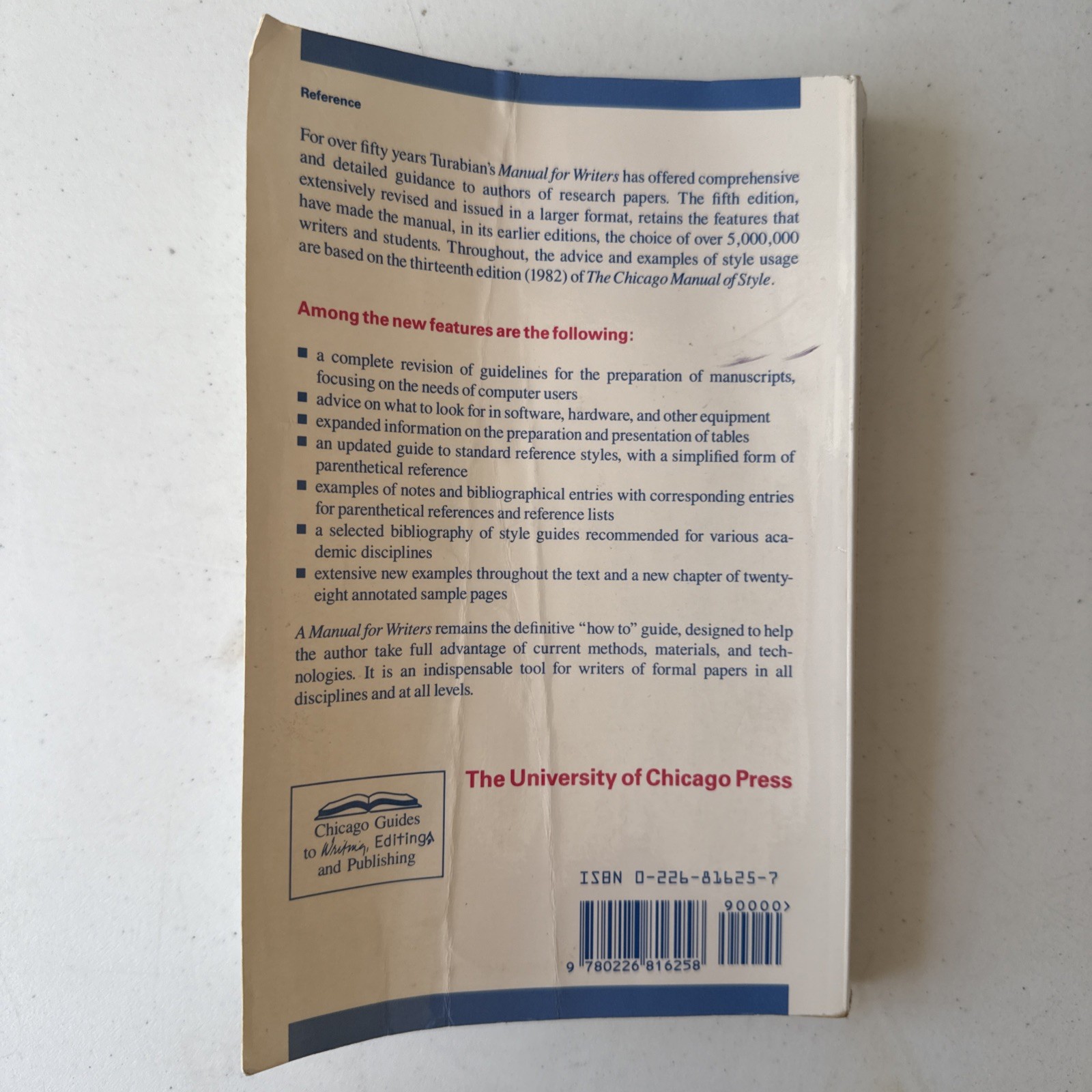 Chicago Guides to Writing, Editing, and Publishing Ser.: Manual for Writers…