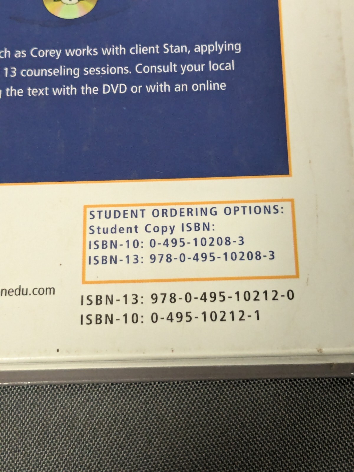 Theory and Practice of Counseling and Psychotherapy by Gerald Corey Hardcover