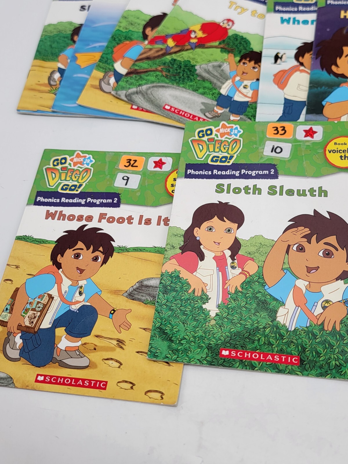 Scholastic Spongebob Squarepants Learn To Read Lvl 1 x8 Go Diego Go Phonics x10