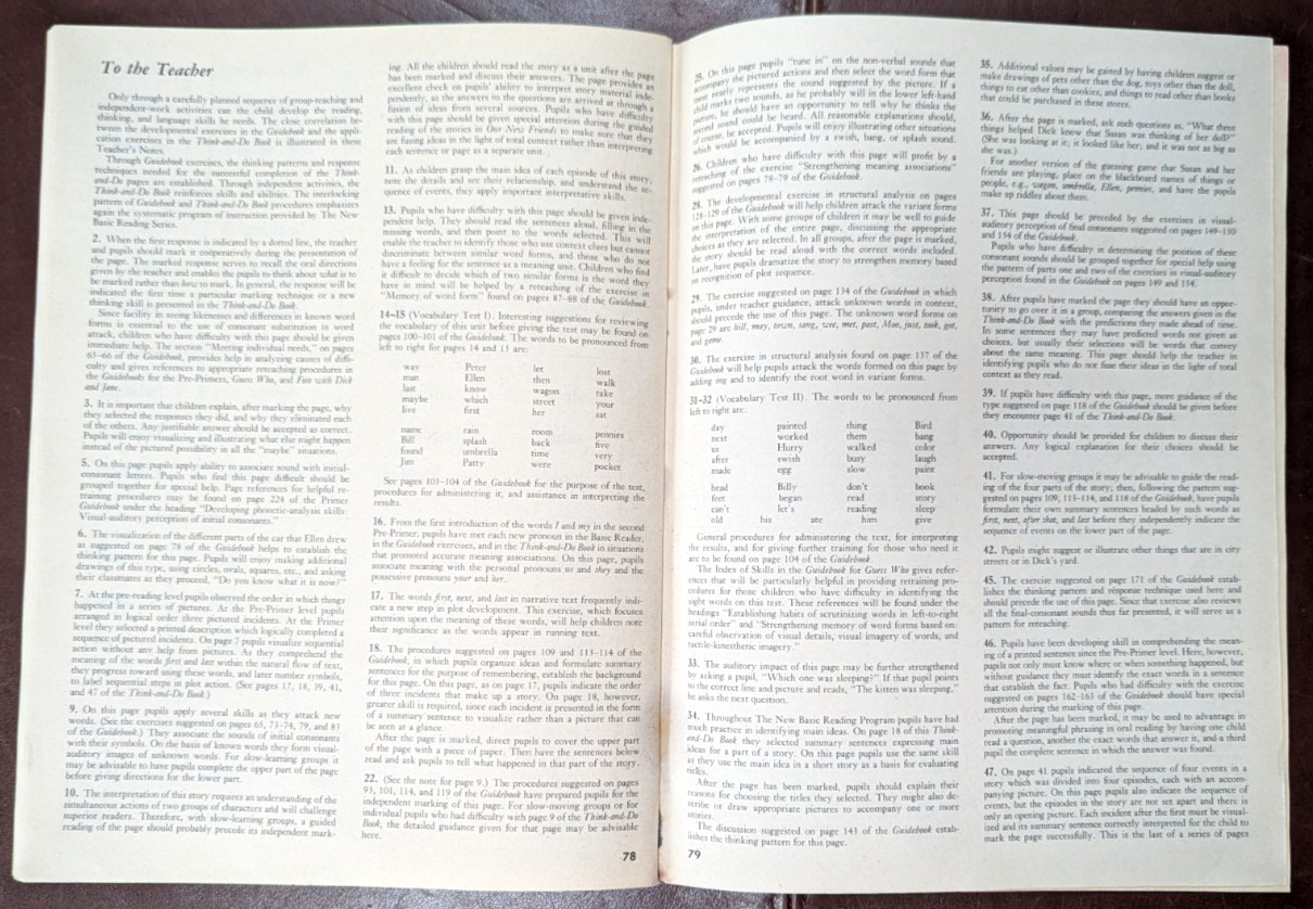 New Basic Readers, Think-And-Do Book To Accompany The New “Our New Friends” 1952
