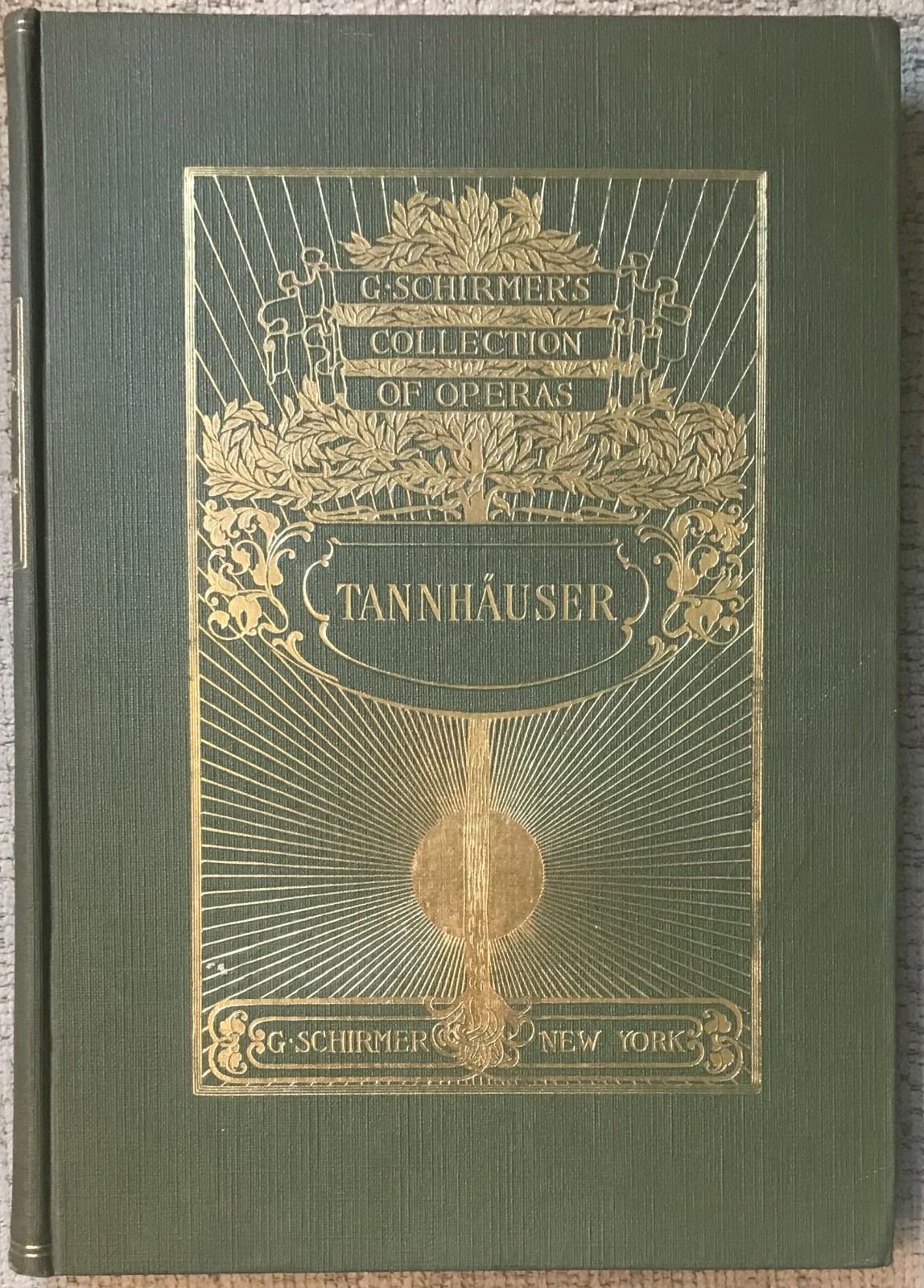 WAGNER” TANNHAUSER ” HC PIANO/VOCAL SCORE GER/ENG TEXT NF-