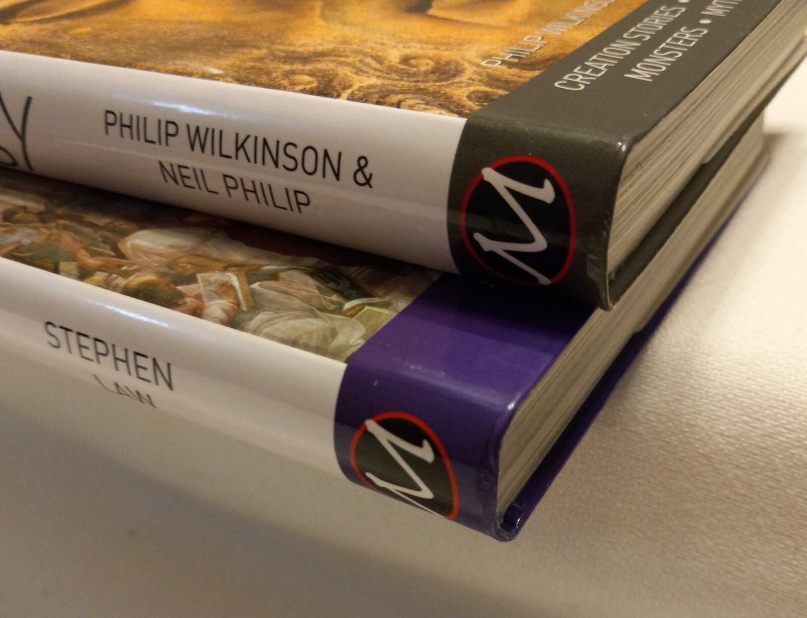 LOT OF 2 VISUAL REFERENCE GUIDES MYTHOLOGY AND PHILOSOPHY METRO BOOKS