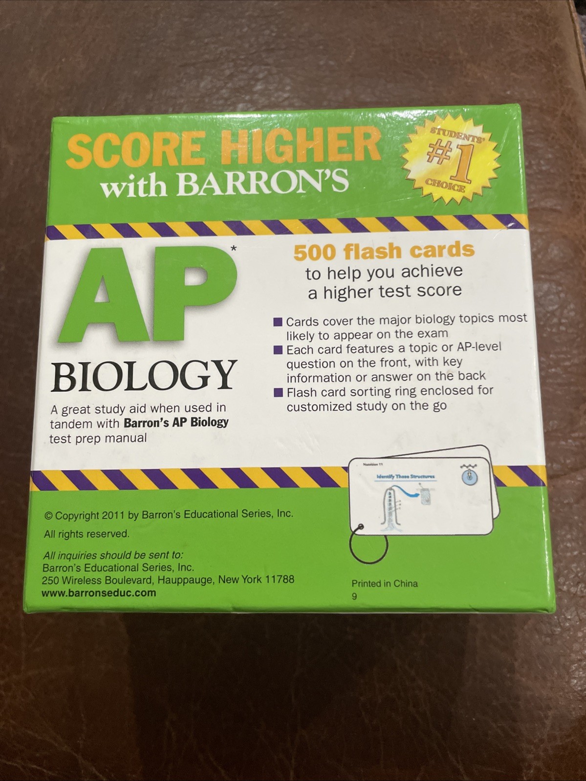Barron’s AP Biology Flash Cards by Deborah T. Goldberg (2011, Cards,Flash Cards)
