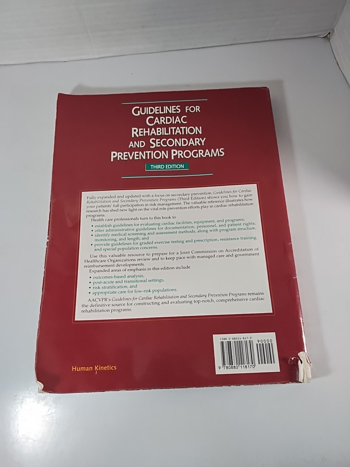 Guidelines for Cardiac Rehabilitation & Secondary Prevention Programs AACVPR 3rd