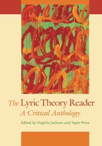 The Lyric Theory Reader: A Critical Anthology – paperback Jackson, Virginia|…