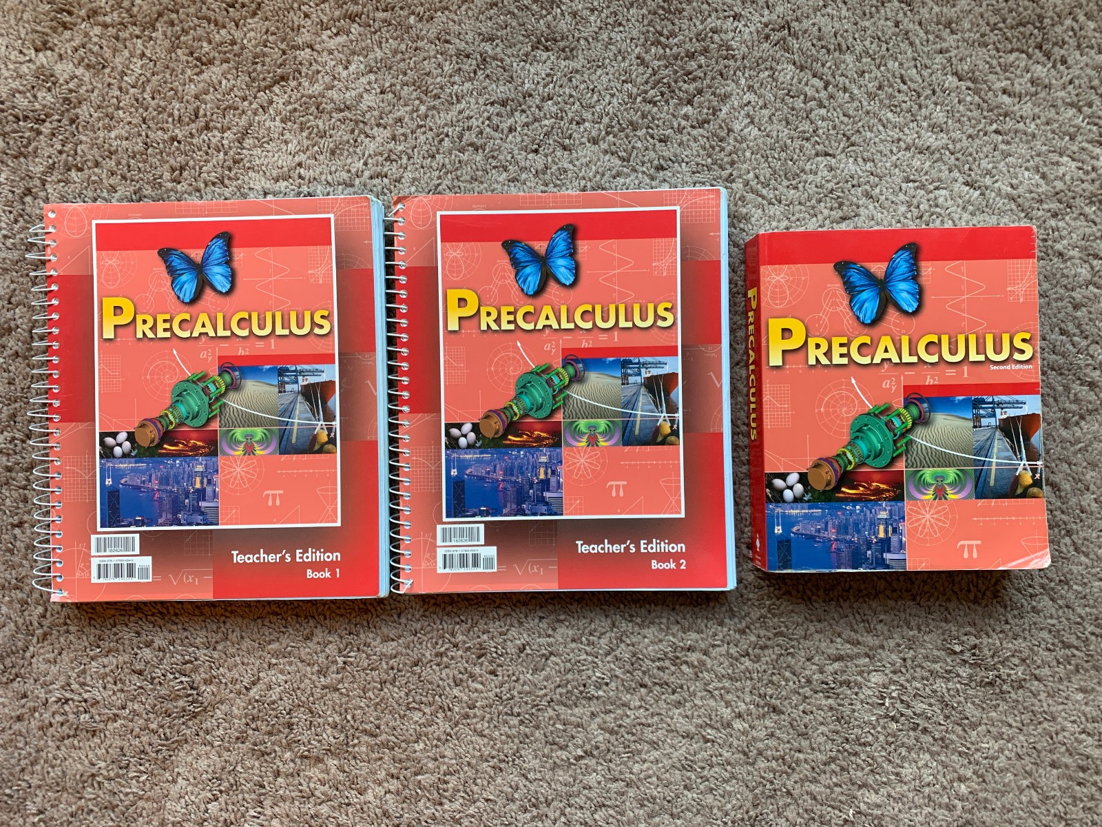 BJU Bob Jones Press Precalculus SET Teacher’s Edition 1 & 2 and Student Text