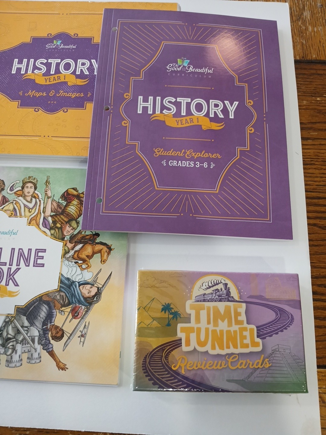 TGTB History Year One Complete Grade 3-6 Set 2025 Cards Book Timeline Student