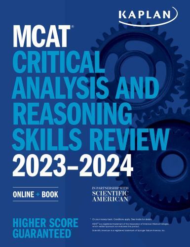 Kaplan Test Prep Ser.: MCAT Critical Analysis and Reasoning Skills Review …