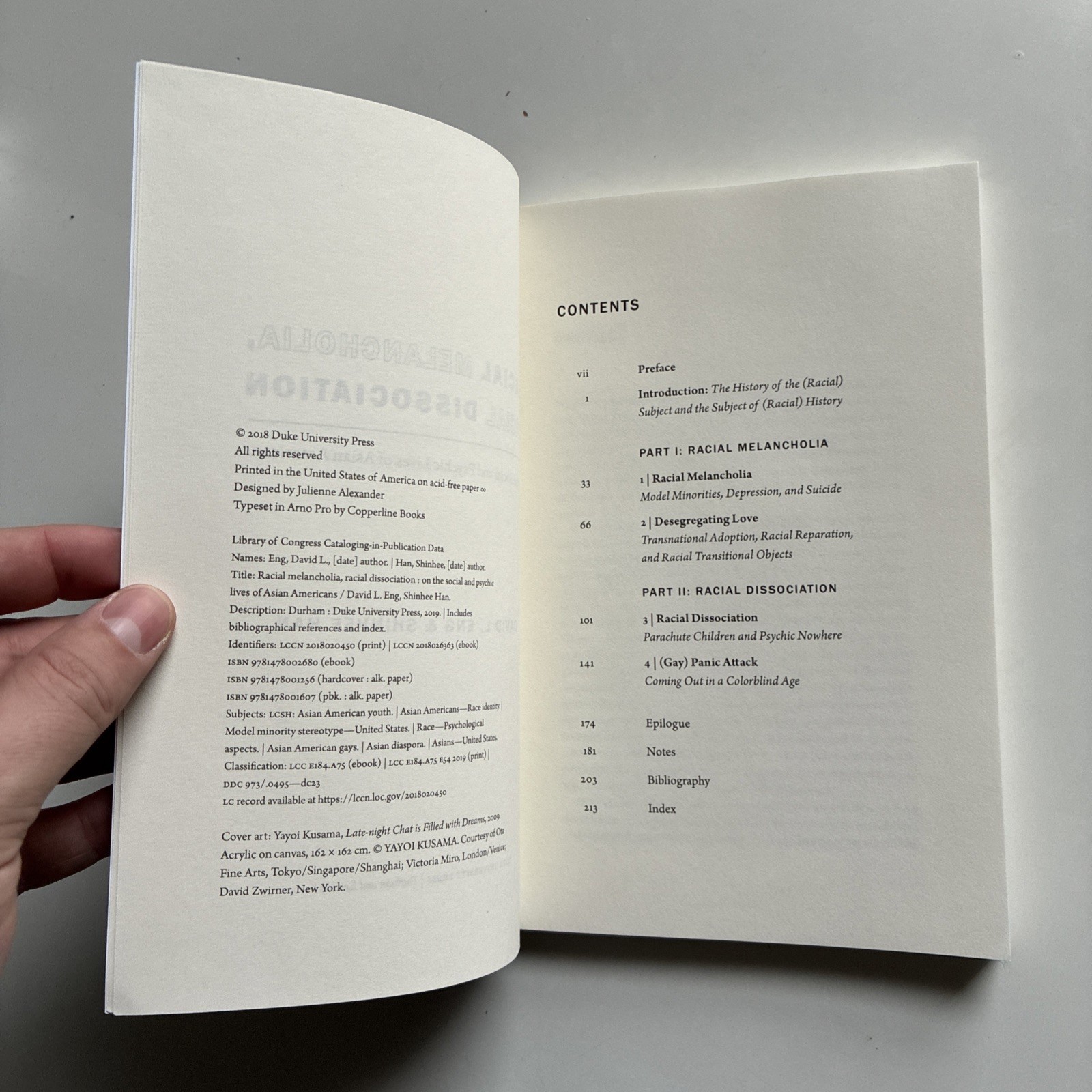 Racial Melancholia, Racial Dissociation – David L Eng & Shinhee Han Duke, 2018