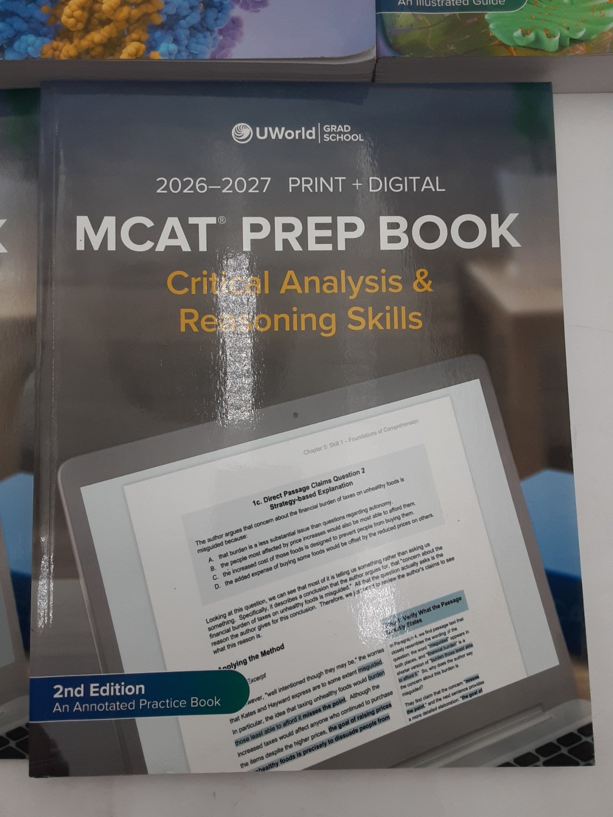 2026-2027 MCAT Prep Books 2nd Ed Lot of 5 – CARS (2), Chem,Bio Chem,Biology