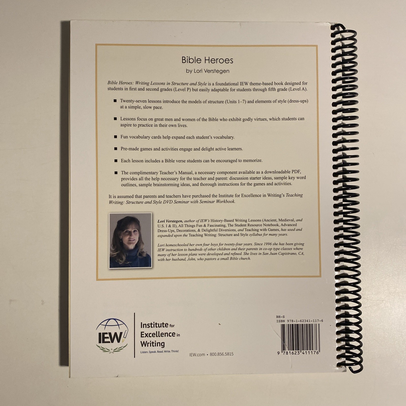 IEW Bible Heroes: Writing Lessons in Structure & Style Student Book No Writing